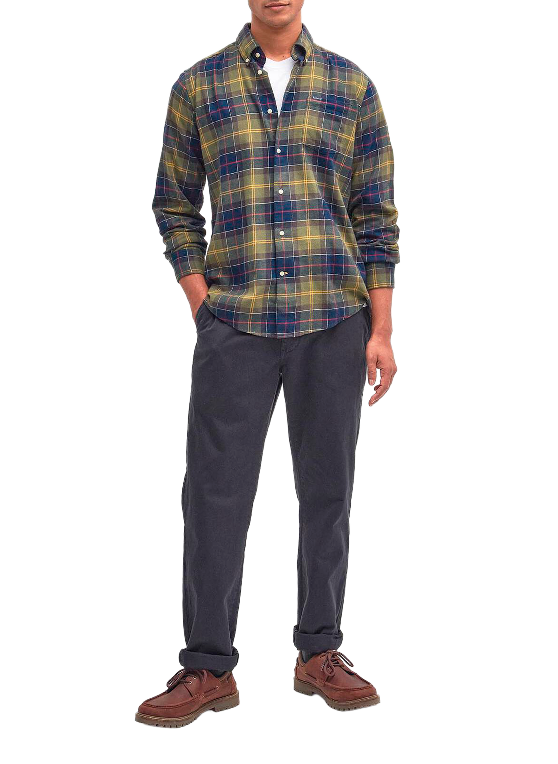 Chemise à carreaux en flanelle BARBOUR Multicolore