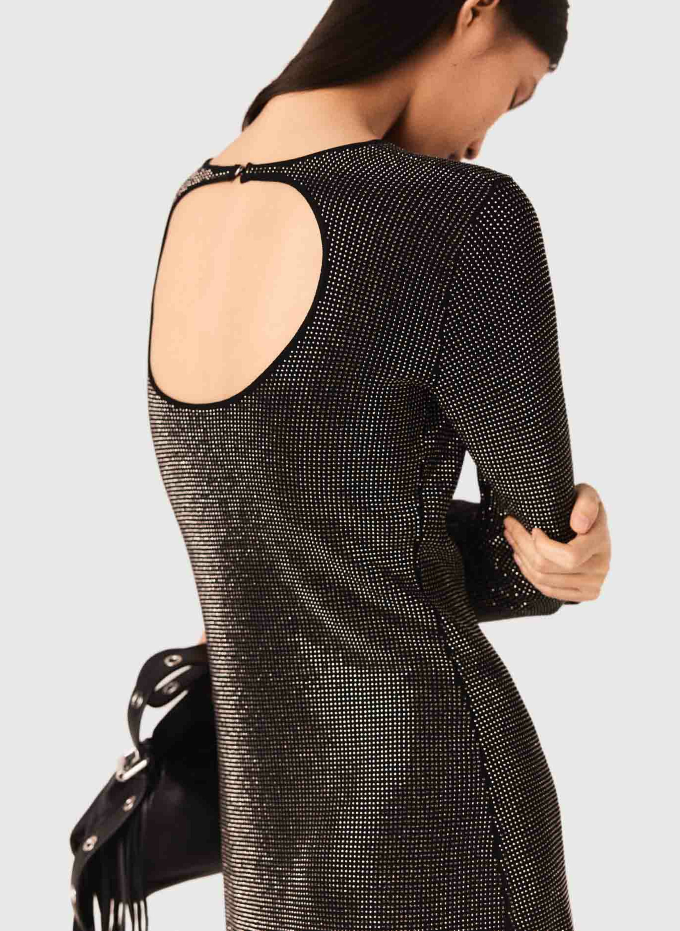 Robe courte pailletée MAJE Noir