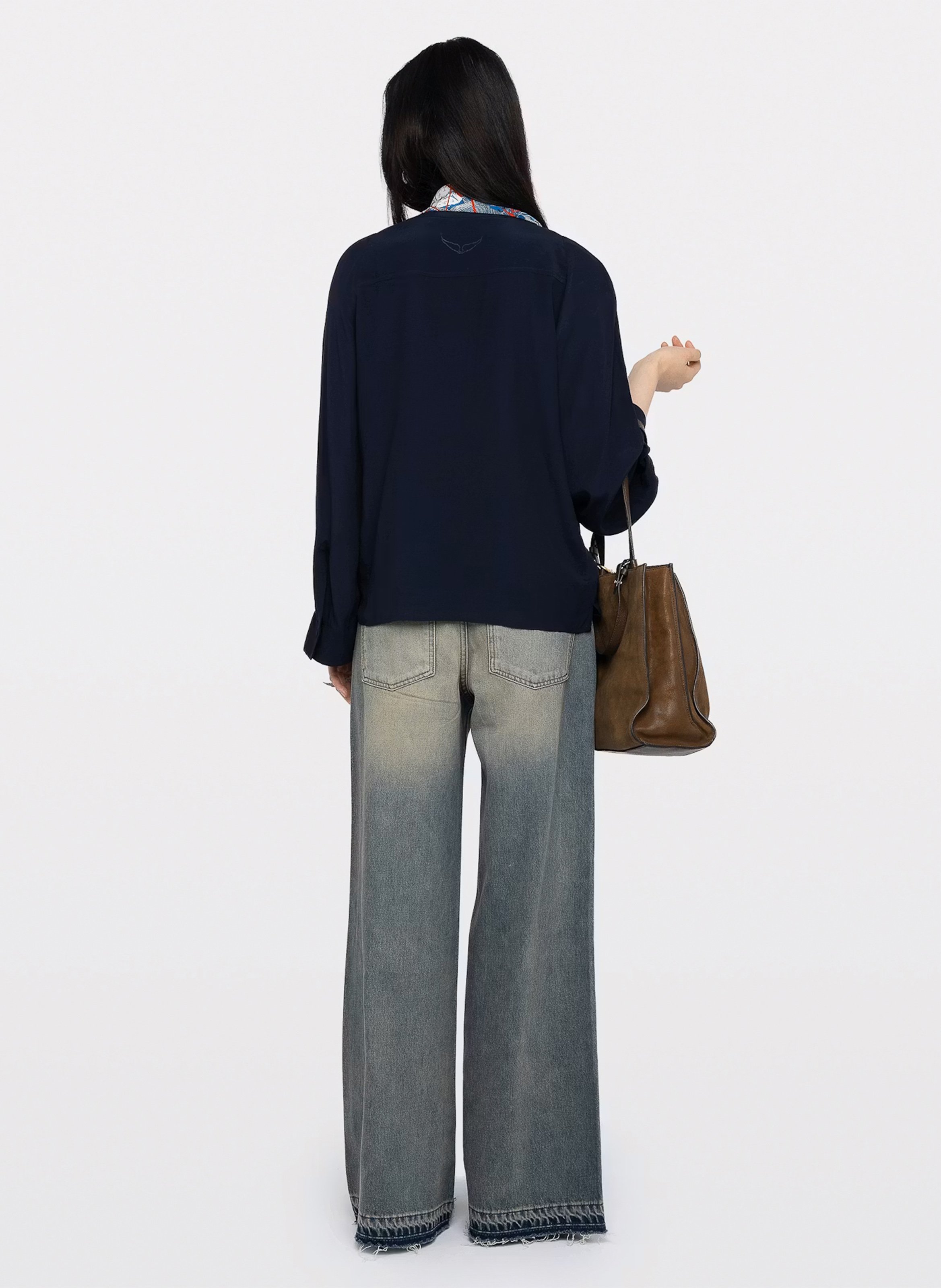 Top droit col v torny ZADIG&VOLTAIRE Bleu