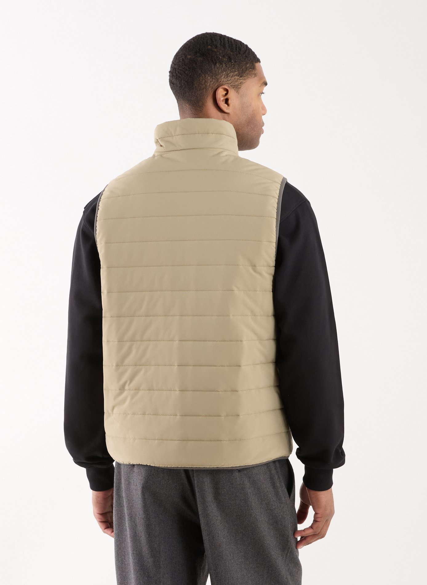 Reversible padded gilet DOCKERS Khaki
