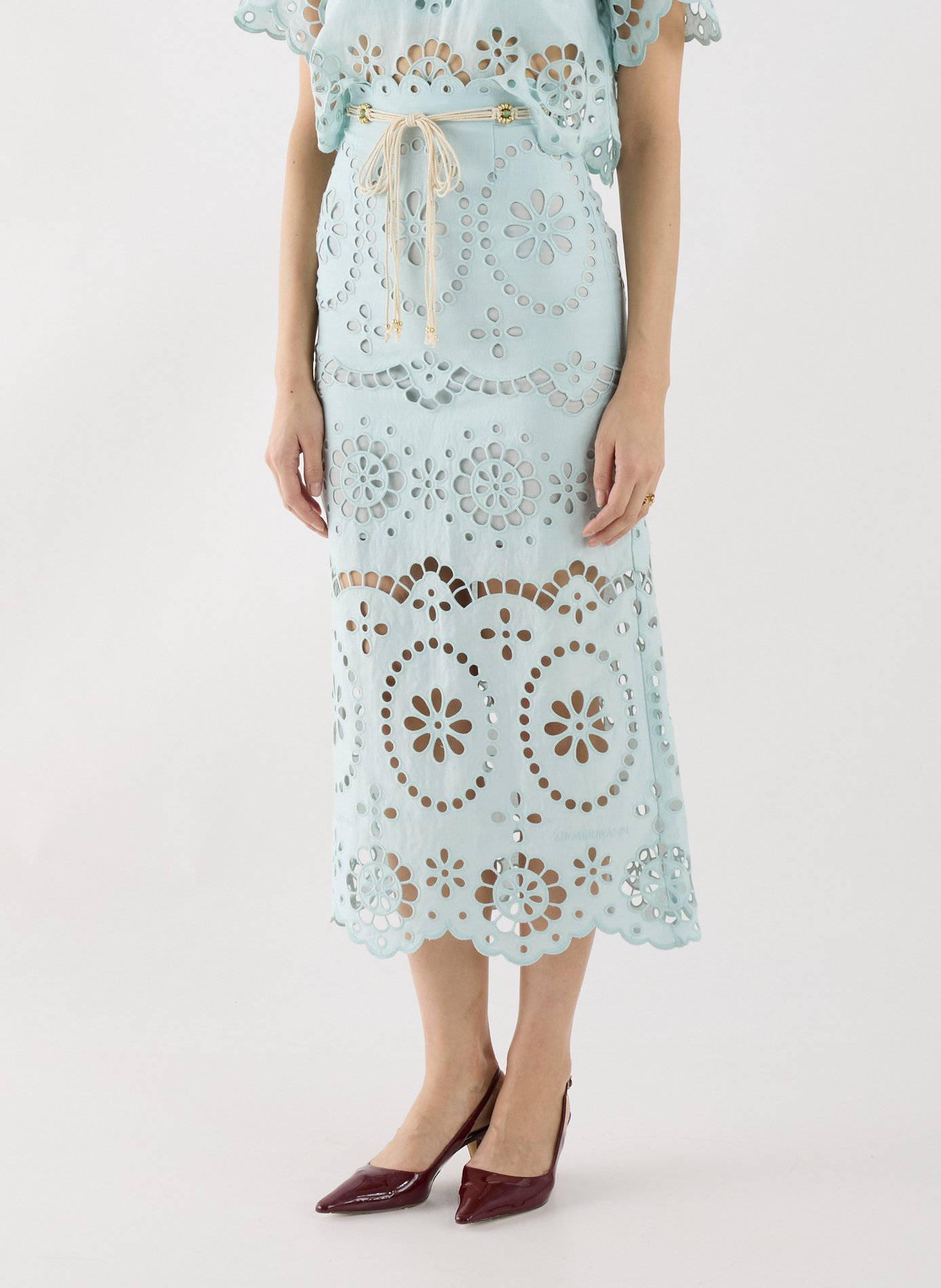 Floral maxi skirt ZIMMERMANN Blue