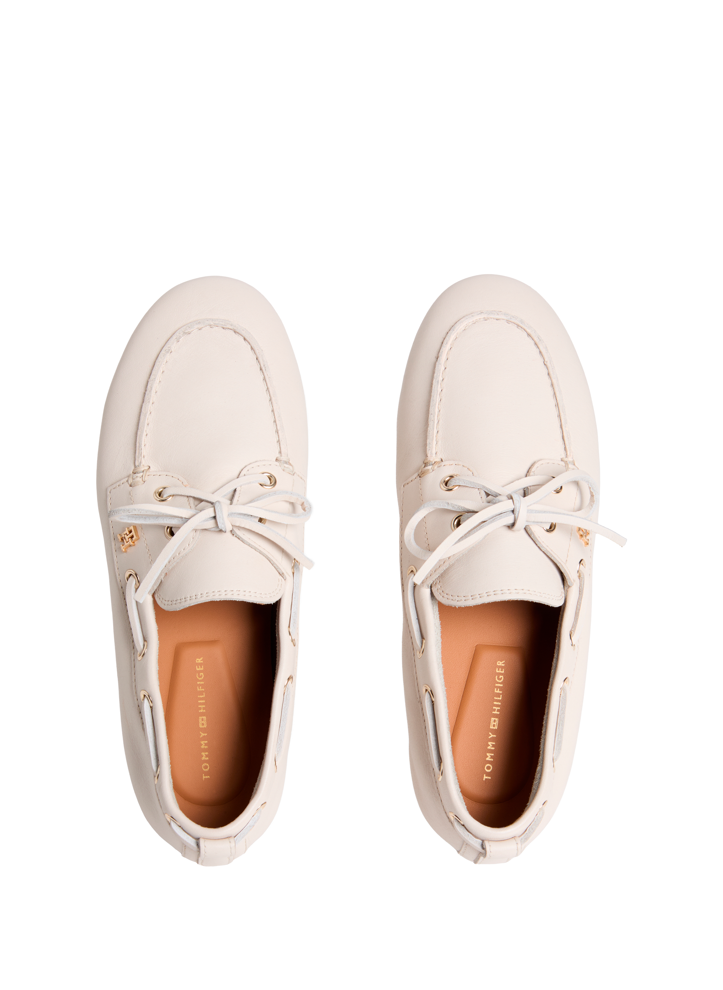 Mocassins en cuir nappa TOMMY HILFIGER Beige