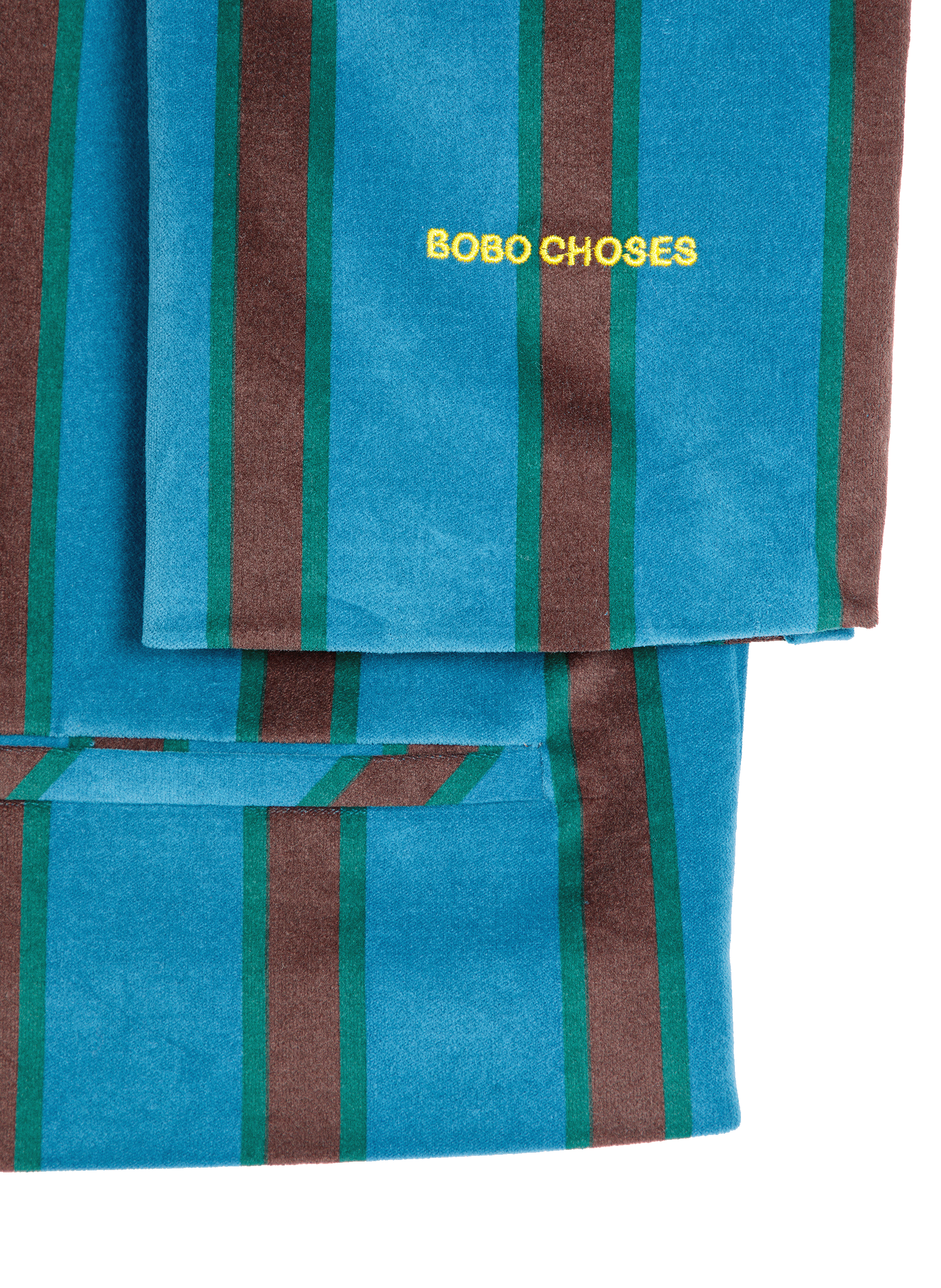 Veste droite rayée en coton mélangé BOBO CHOSES Bleu