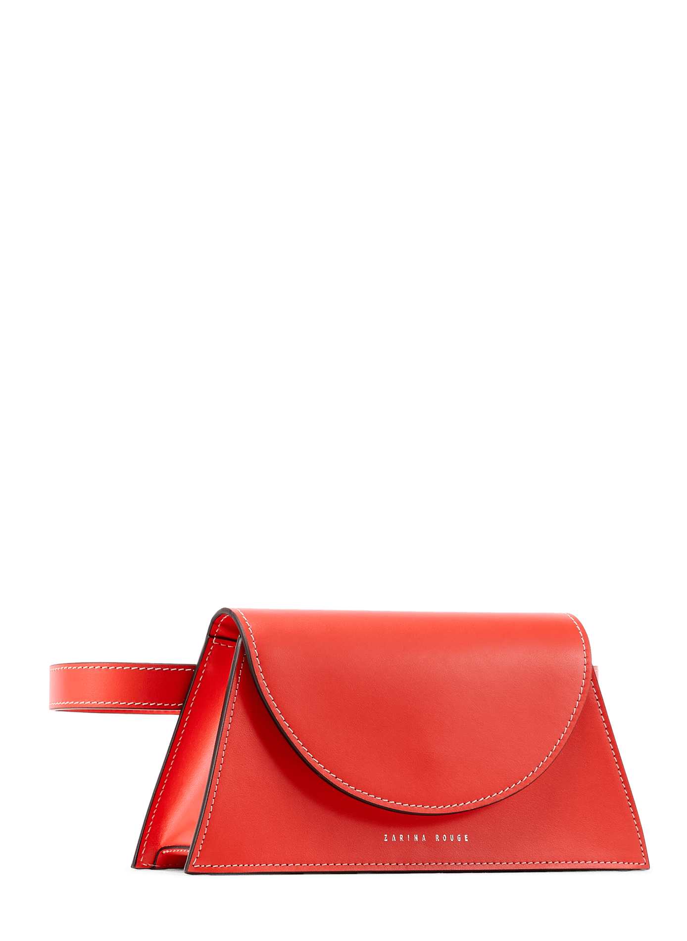 Sac uni en cuir ZARINA ROUGE Orange