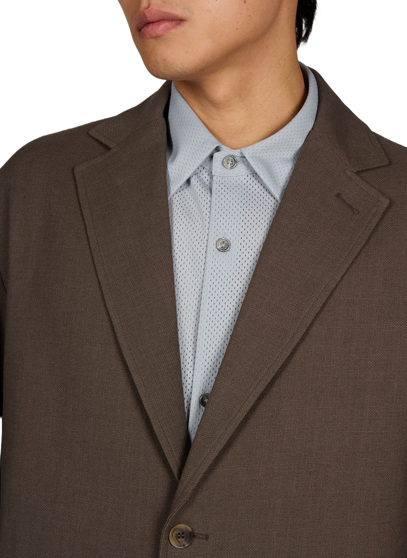 Textured linen blazer MERELY MADE Brown