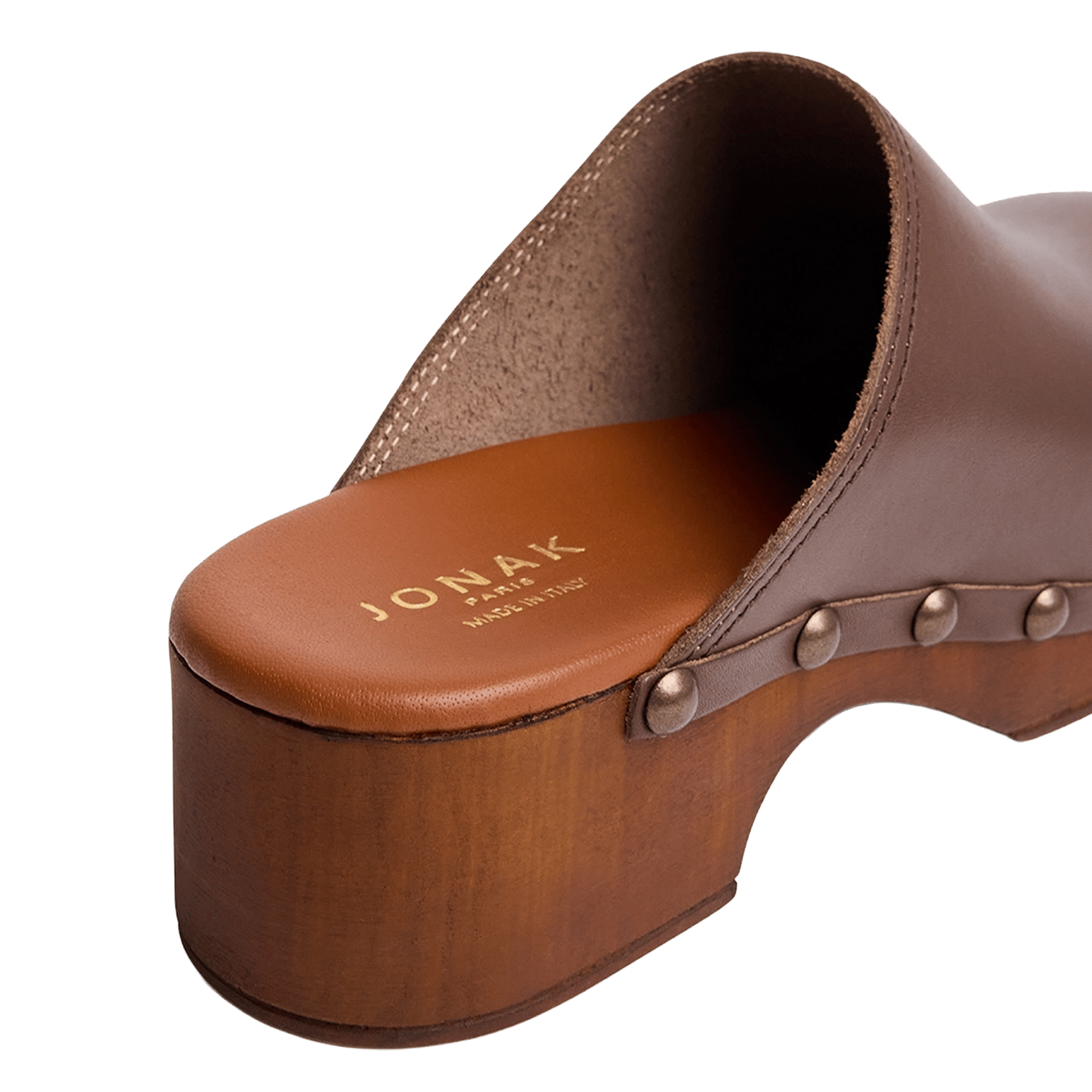 Sabots en cuir naky JONAK Marron