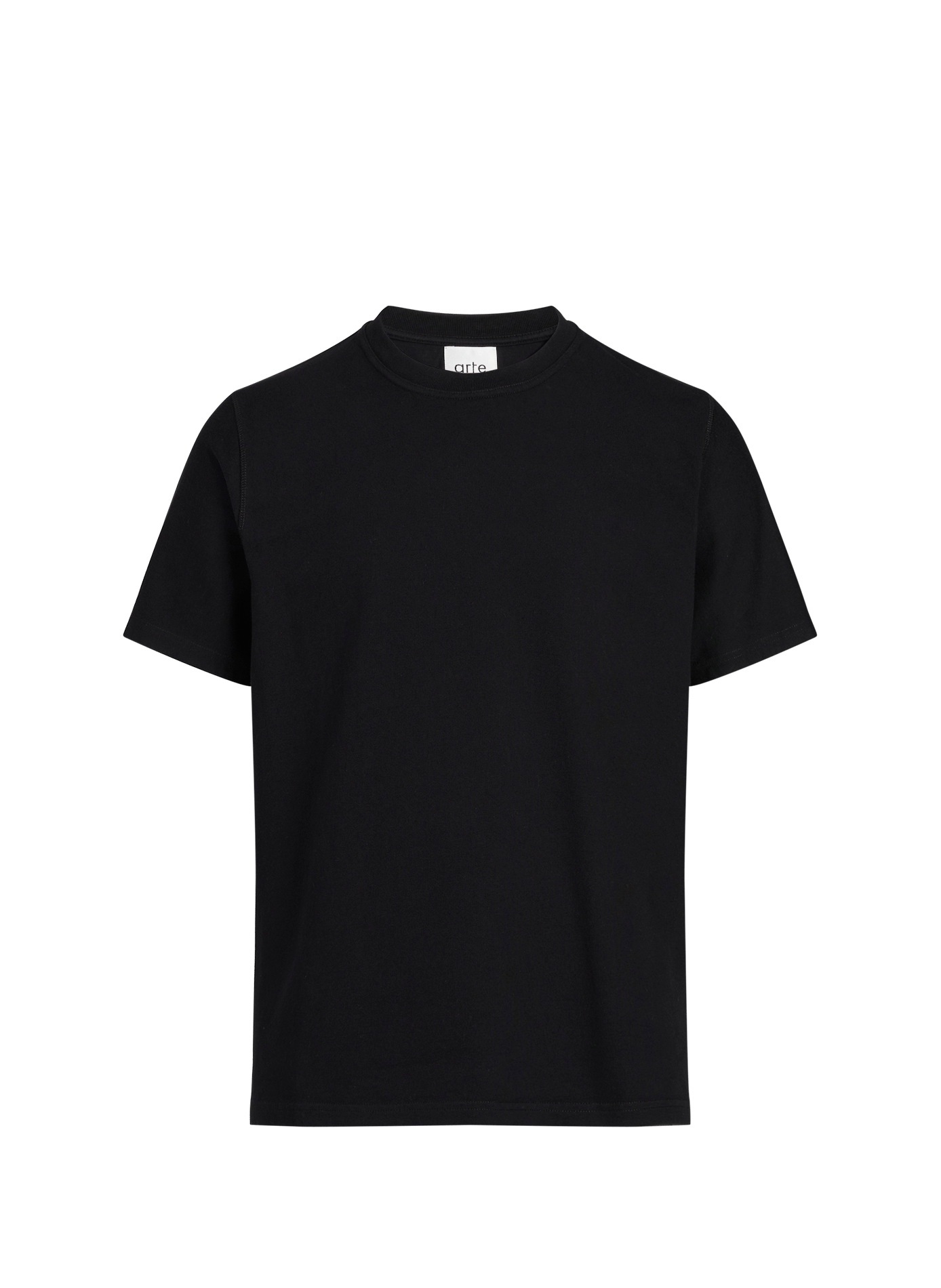 T-shirt imprimé au dos en coton ARTE ANTWERP Noir