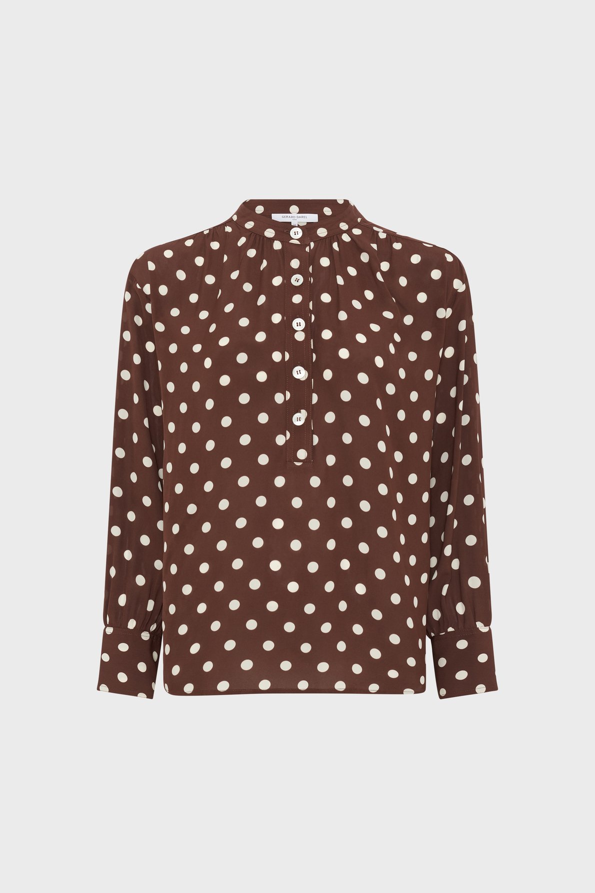 Blouse fluide à pois - cayane GERARD DAREL Marron