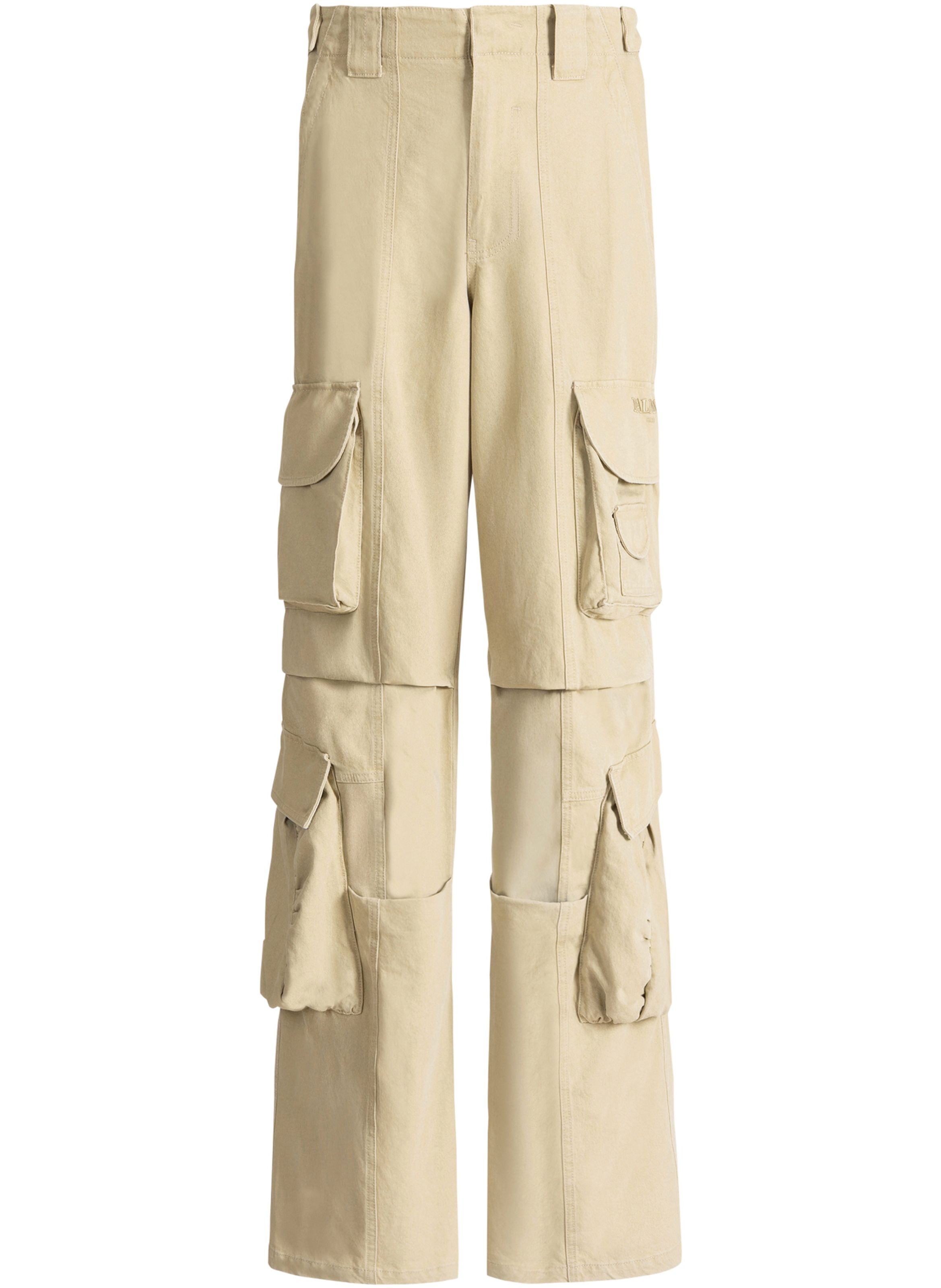 Pantalon cargo en coton BALMAIN Beige