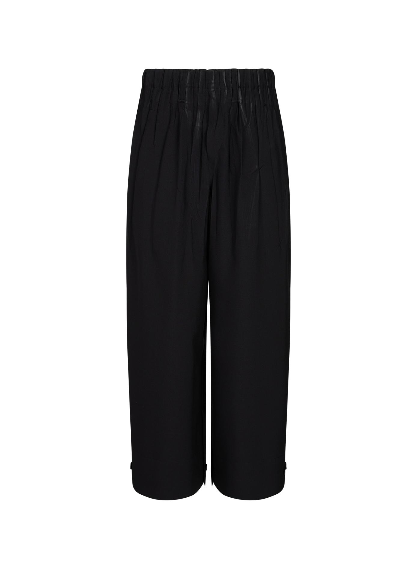 Elasticated straight-leg pants ISSEY MIYAKE Black