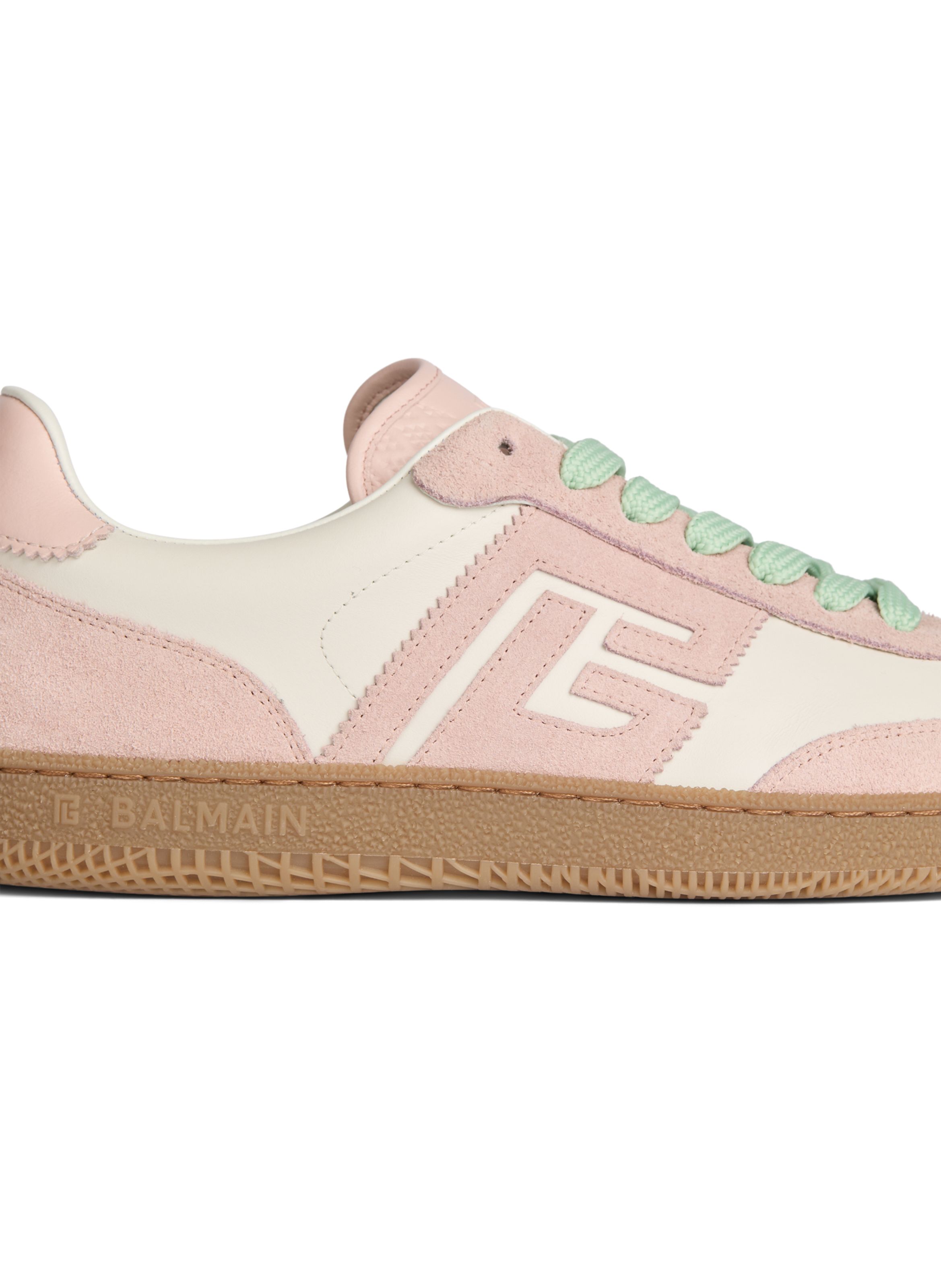 Baskets balmain swan en cuir lisse et suédé BALMAIN Multicolore