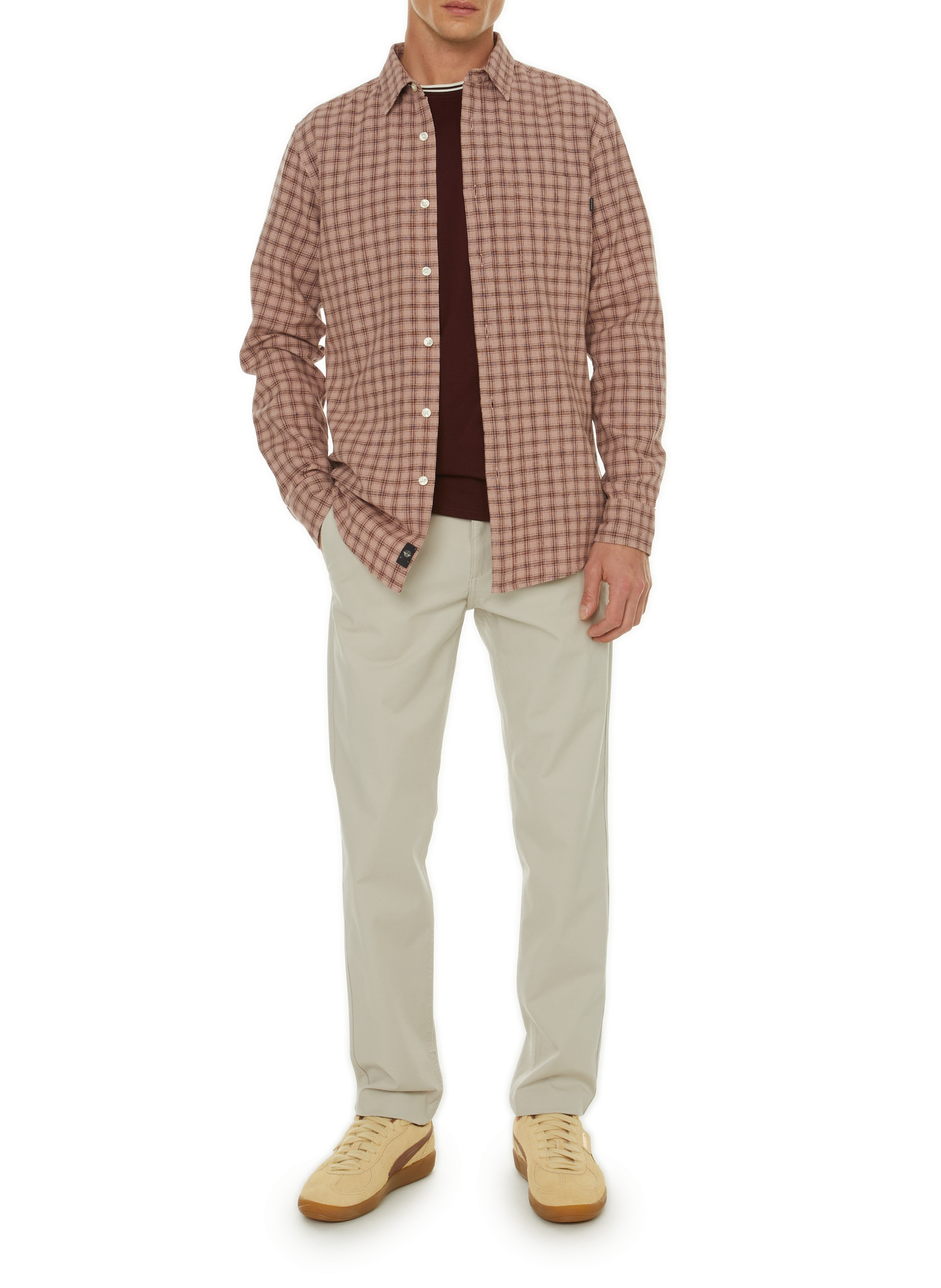 Chemise à manches longues DOCKERS Rose