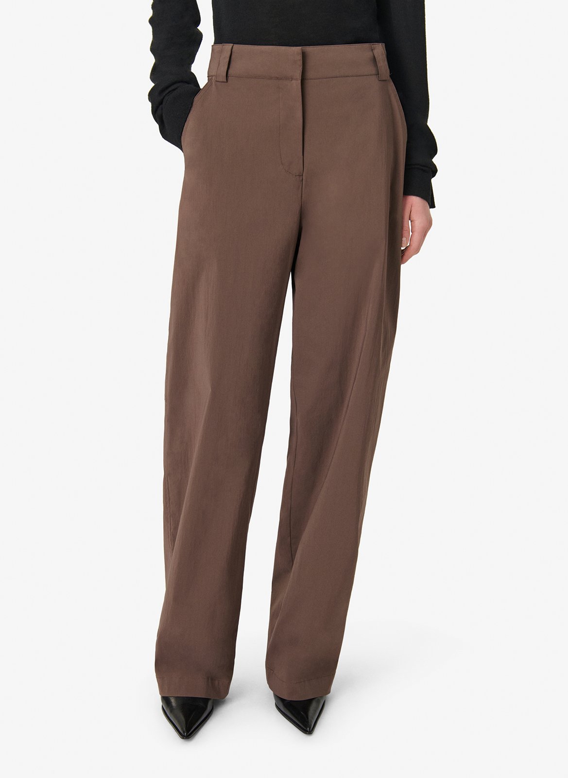 Wijde broek Ellena IRO Bruin
