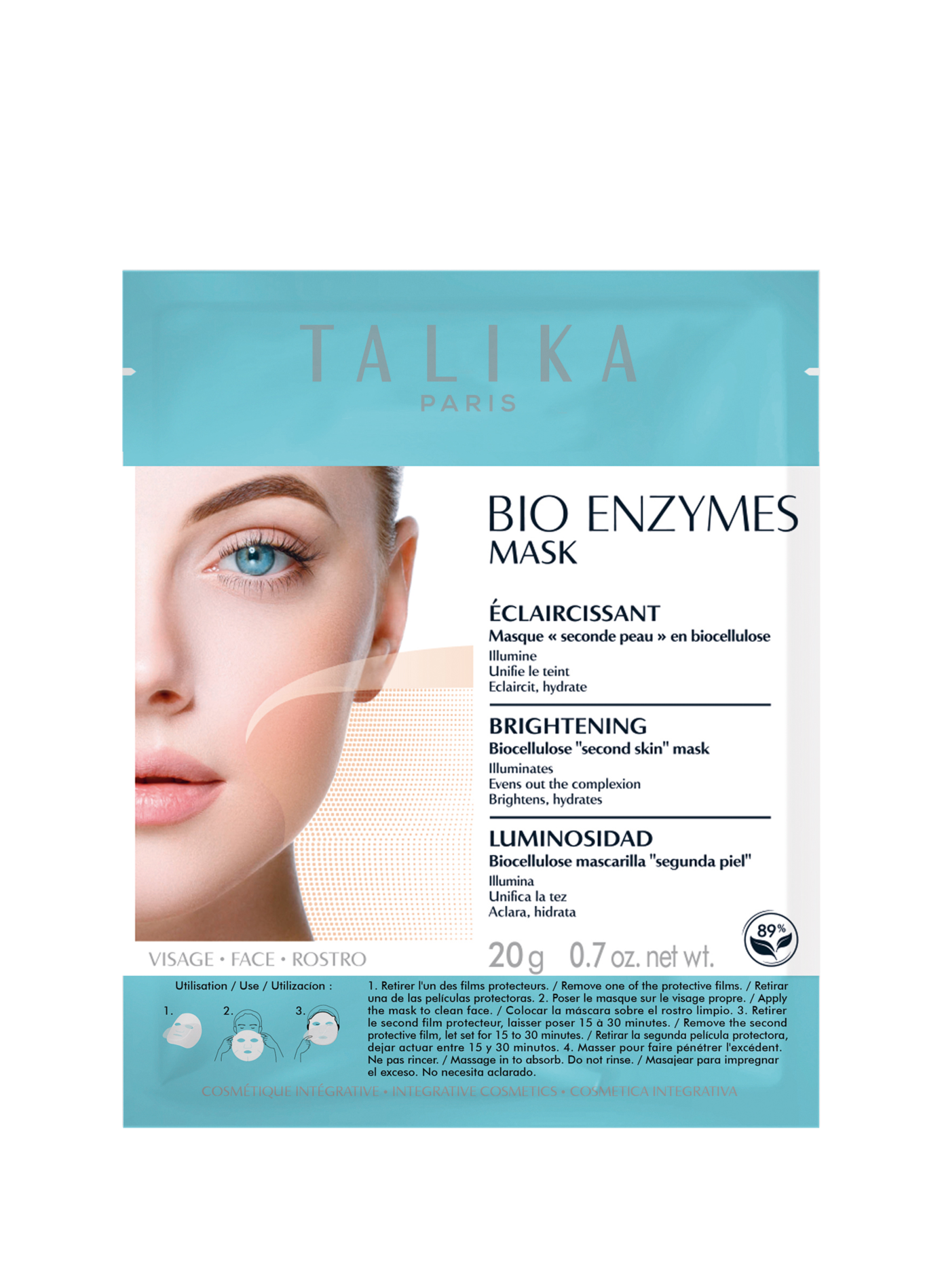 Coreen Bio Enzymes - Mask Eclaircissant en biocellulose TALIKA No color