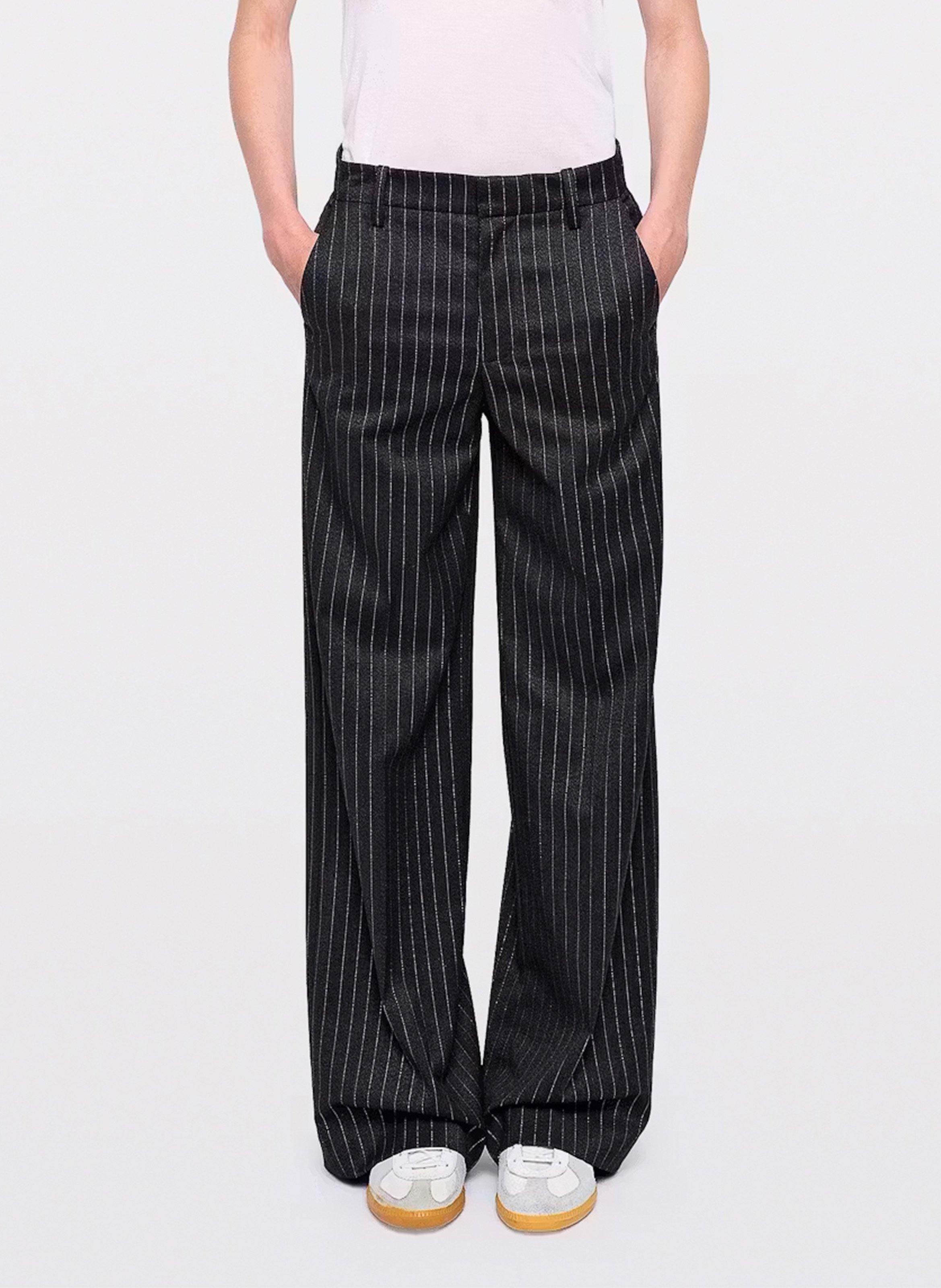 Pantalon droit rayé ZADIG&VOLTAIRE Gris
