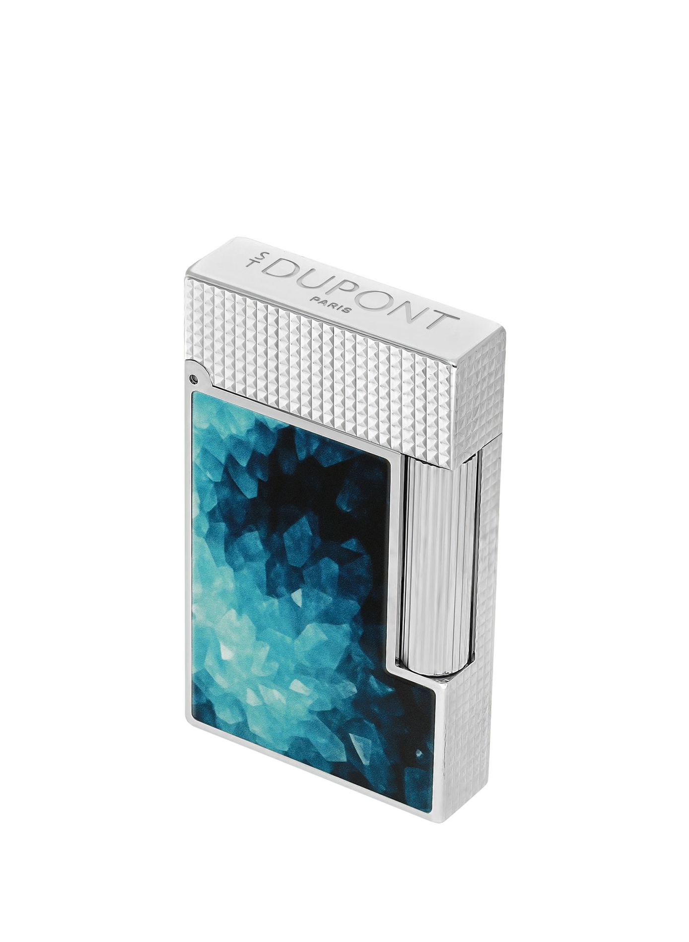 Zwei lackierte Wäschekörbe Geode S.T. DUPONT Blau