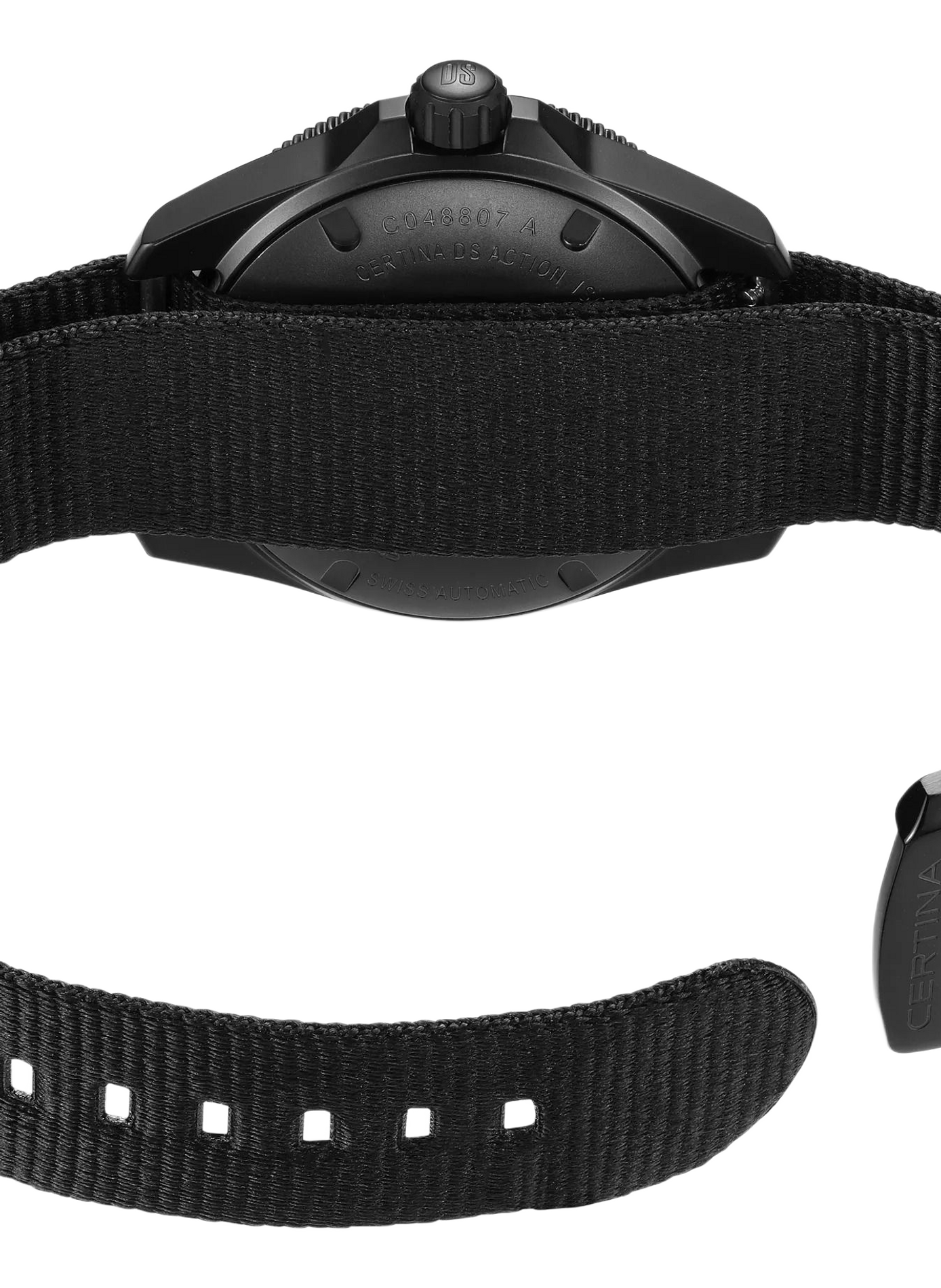 Montre automatique DS ACTION DIVER en nylon CERTINA Noir
