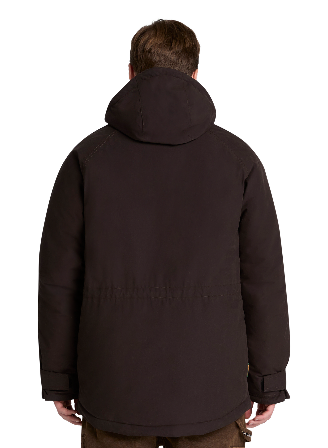 Parka droite unie en coton mélangé  TIMBERLAND Marron