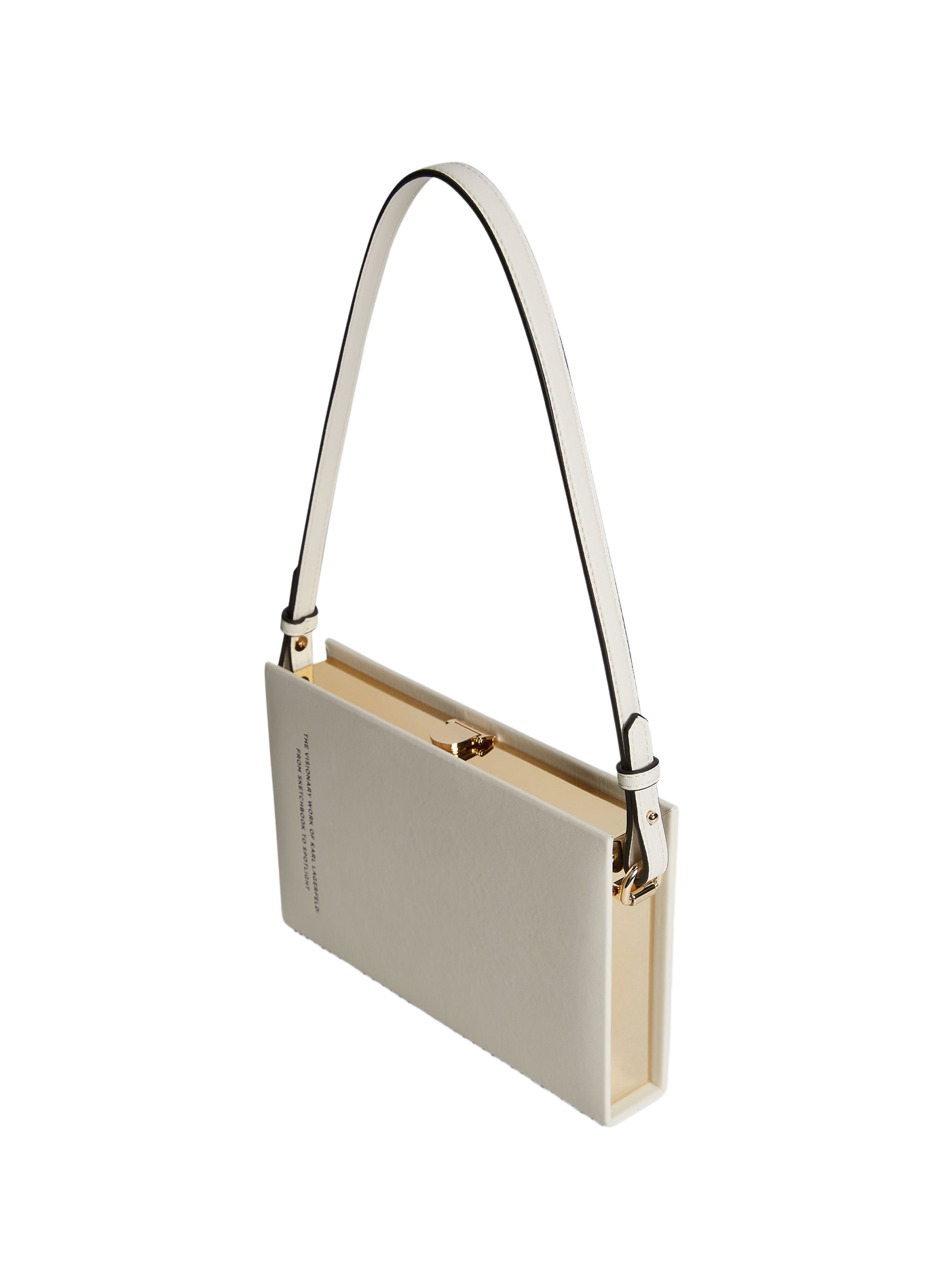Kleine bedruckte Clutch - SOIREE BOOK BALLET KARL LAGERFELD Beige