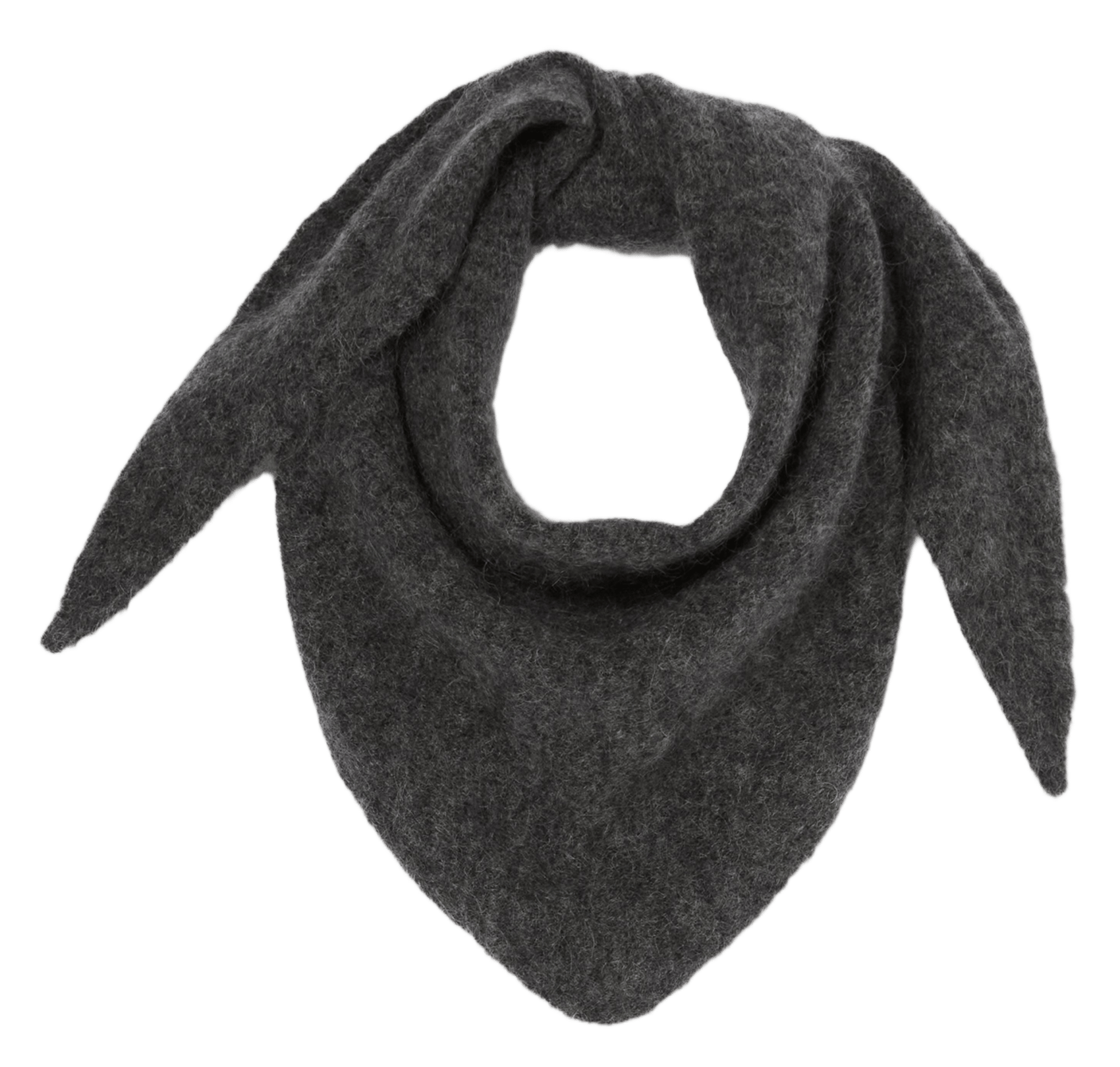 Echarpe triangle en laine mélangée CLAUDIE PIERLOT Gris