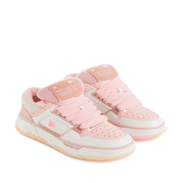 Amiri Leather Trainers In Pink