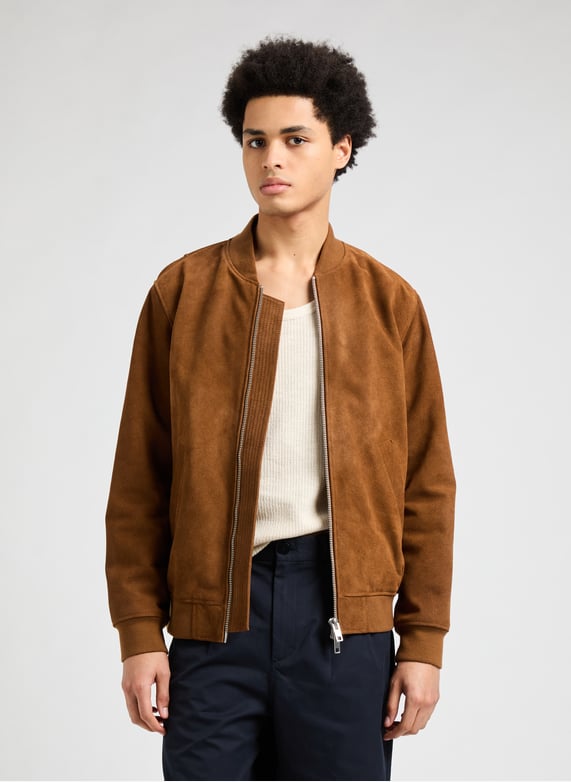 Fann leather jacket | Beige by SAISON 1865 Fann leather jacket Beige