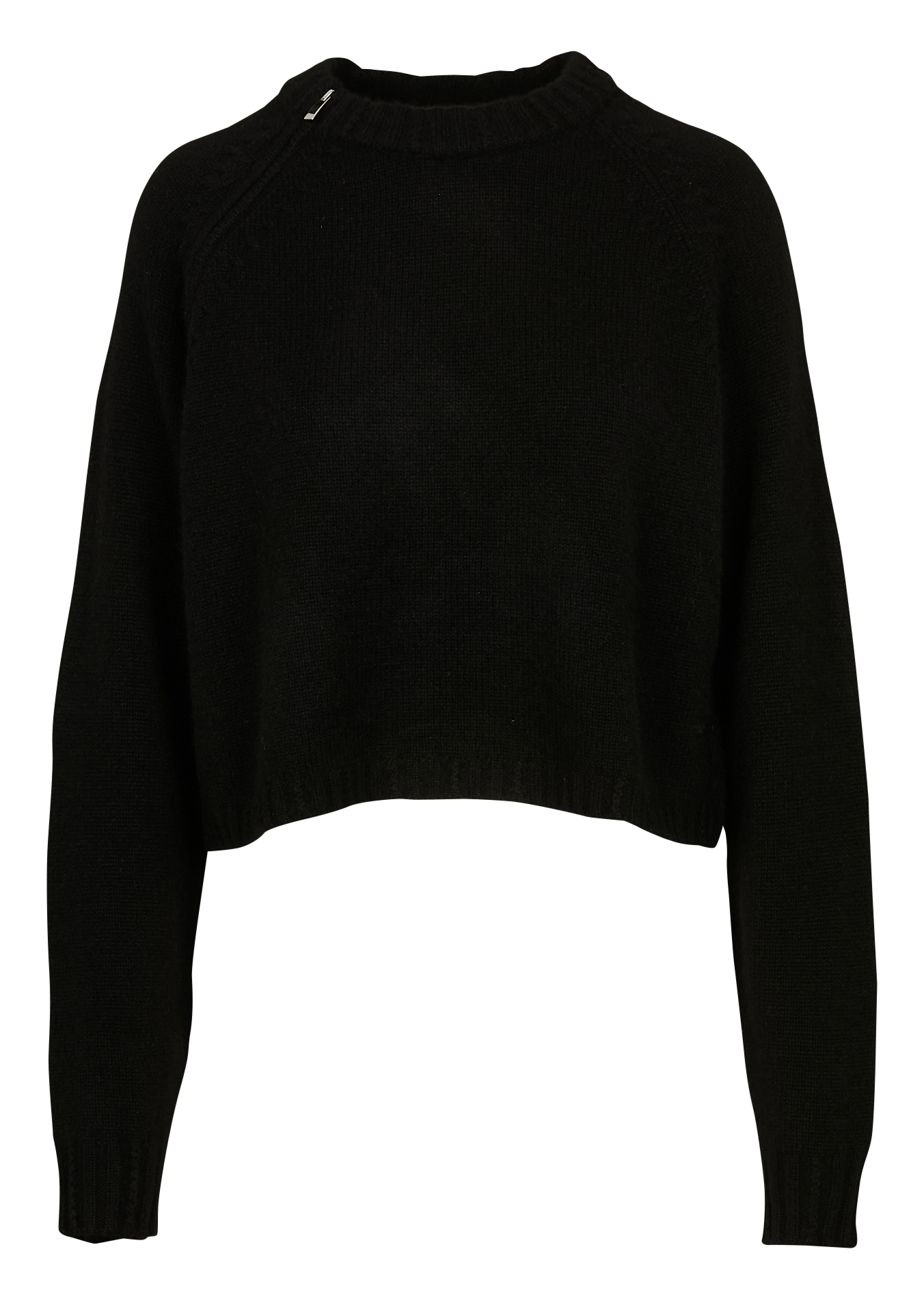 Pull court col rond en cachemire corvy BA&SH Noir