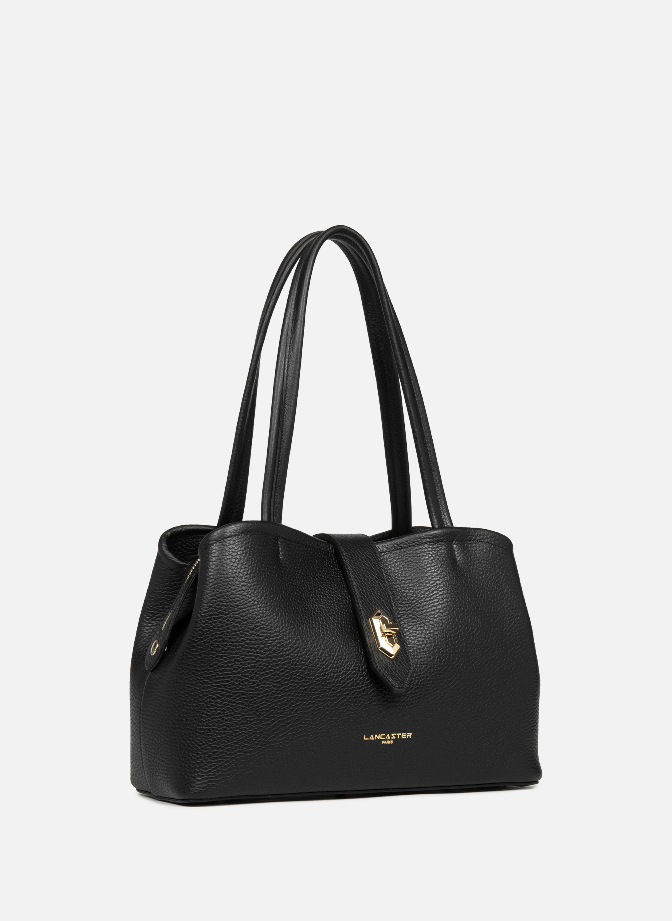 M tote bag - Top Double LANCASTER Black