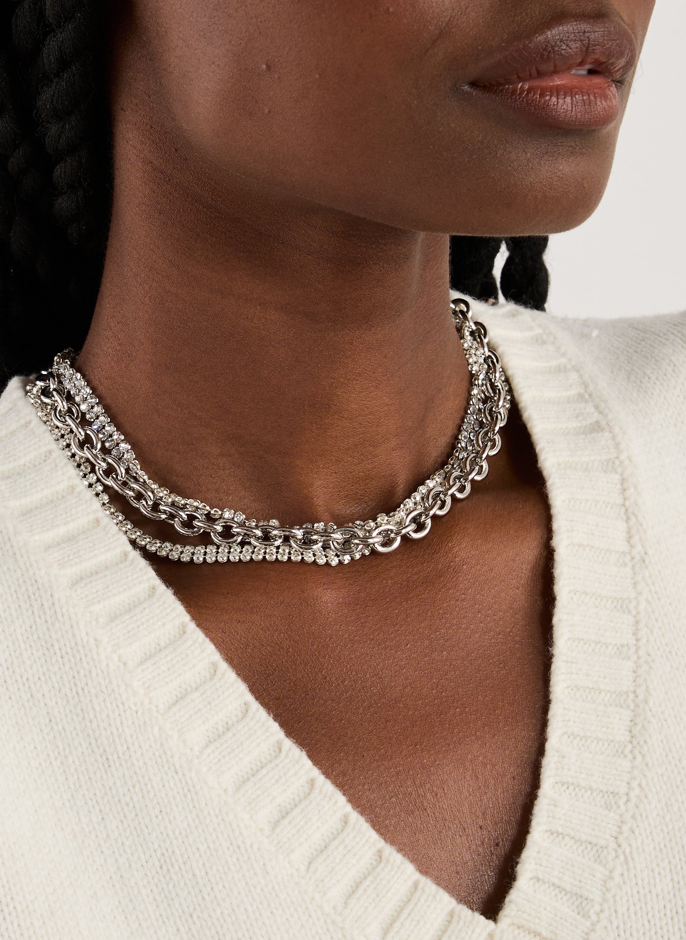 Collier ras de cou Shelby JUSTINE CLENQUET Argent