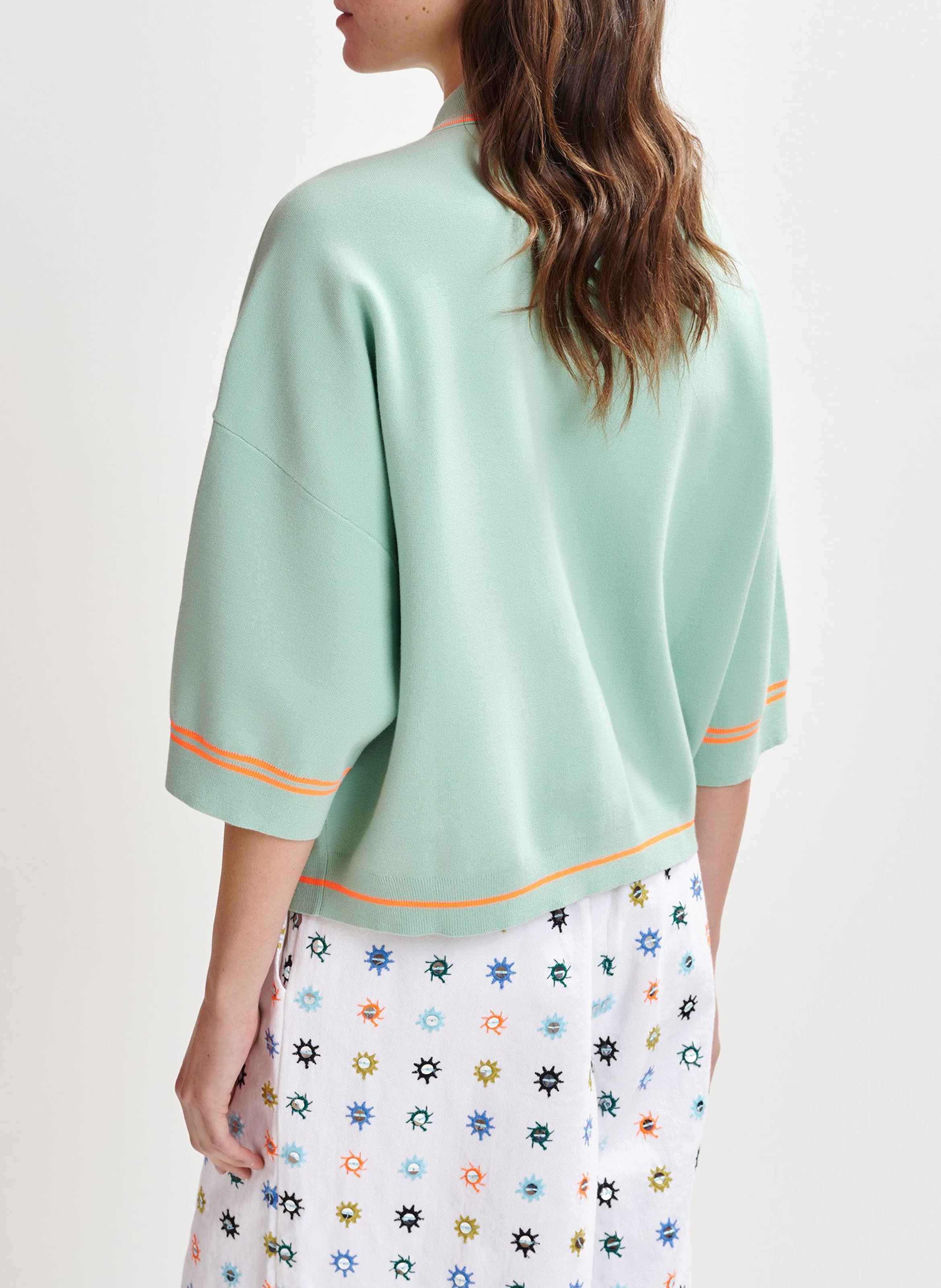 Cardigan ample à boutons fantaisies Ilaria ESSENTIEL ANTWERP Bleu