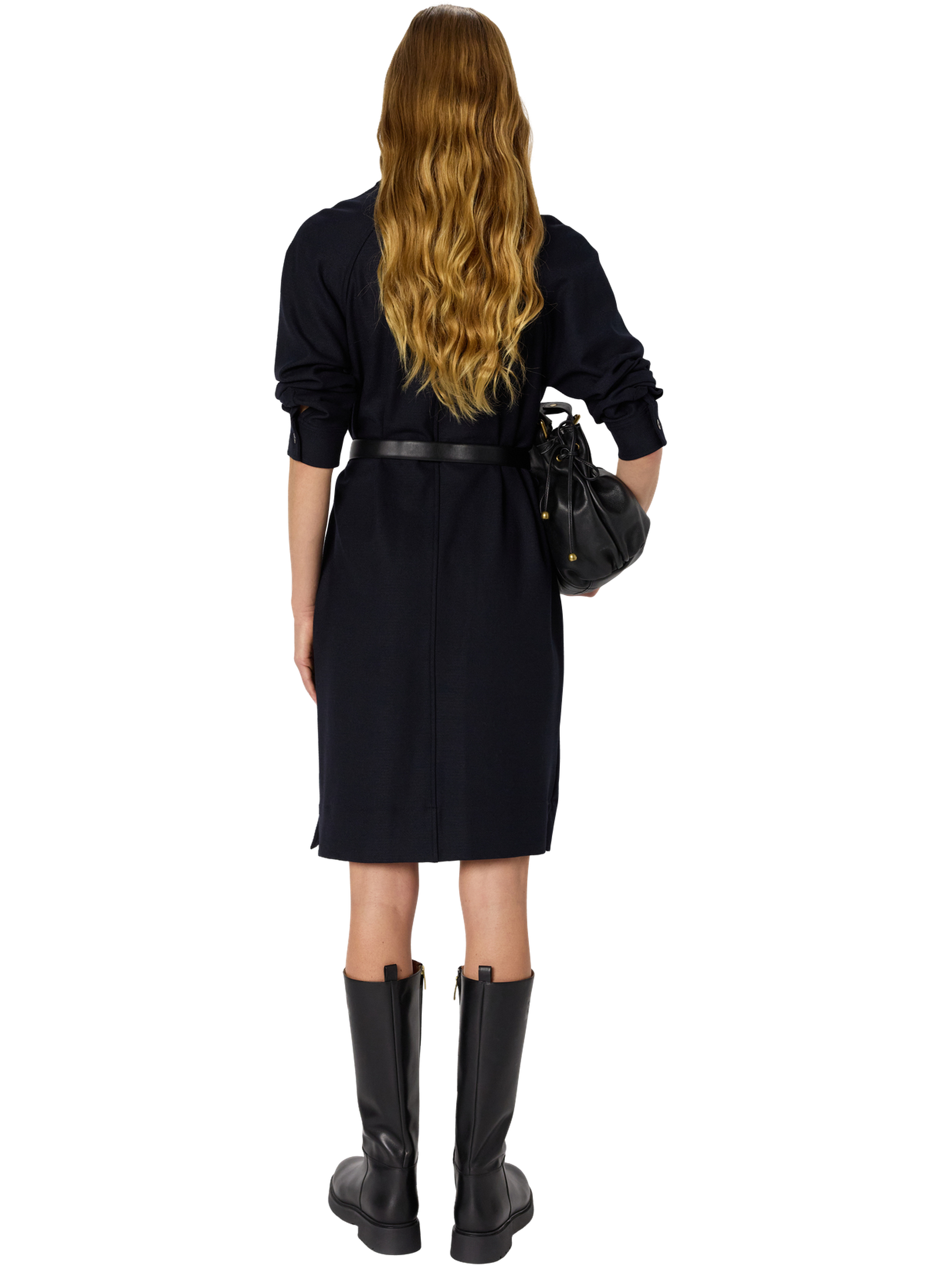 Robe courte à col chemise - lea GERARD DAREL Bleu