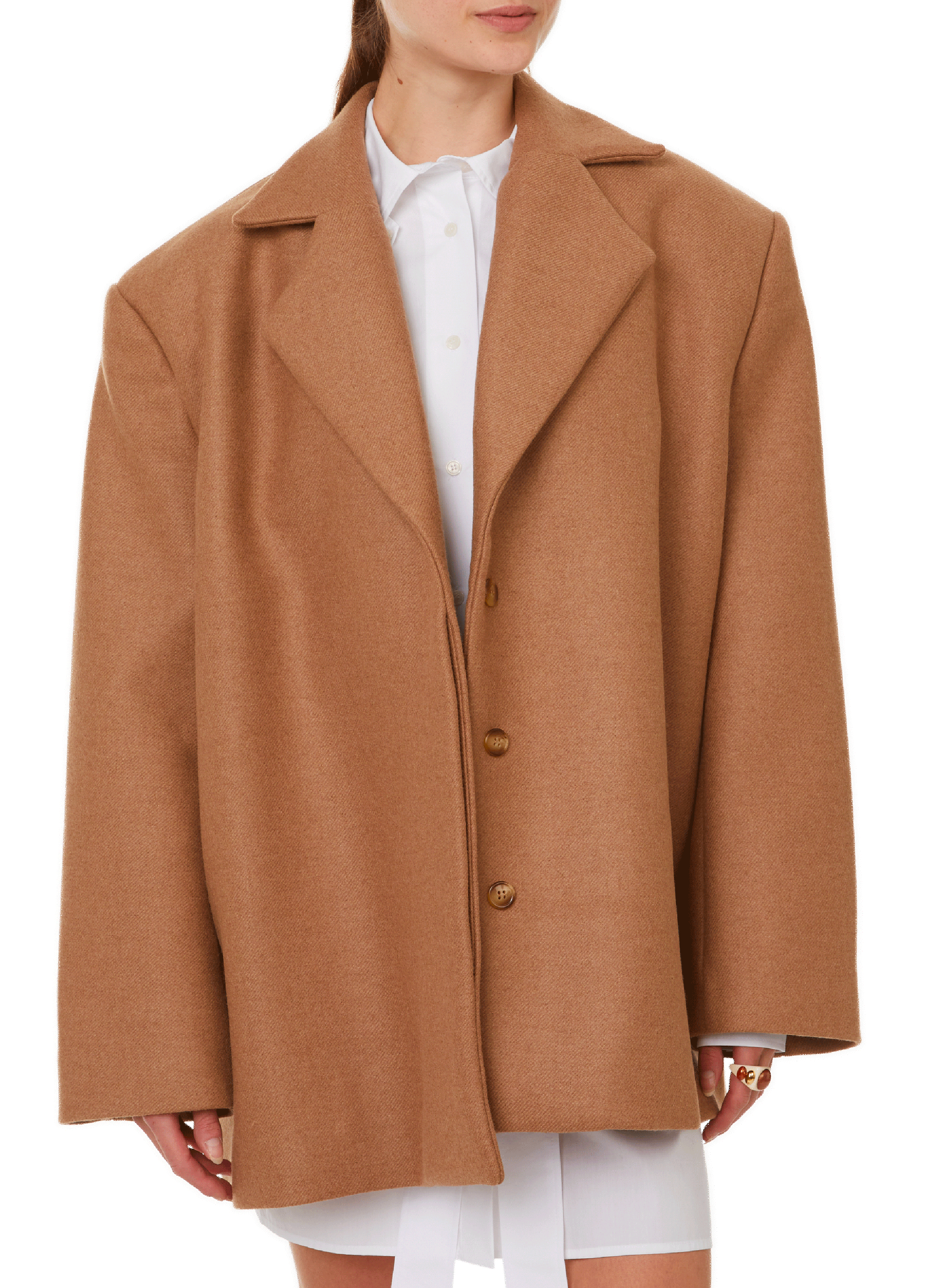 WEINSANTO Manteau en laine Beige