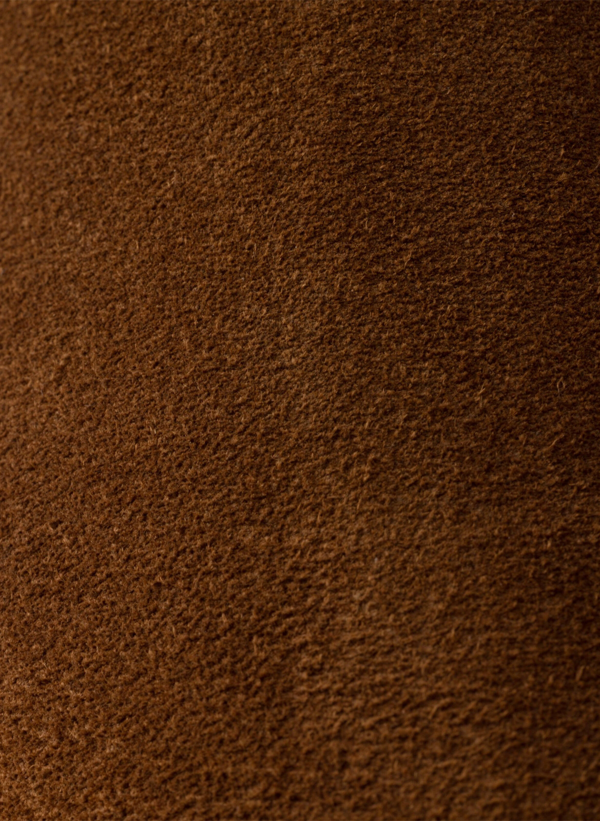 Pantoufles en veau velours PRADA Marron