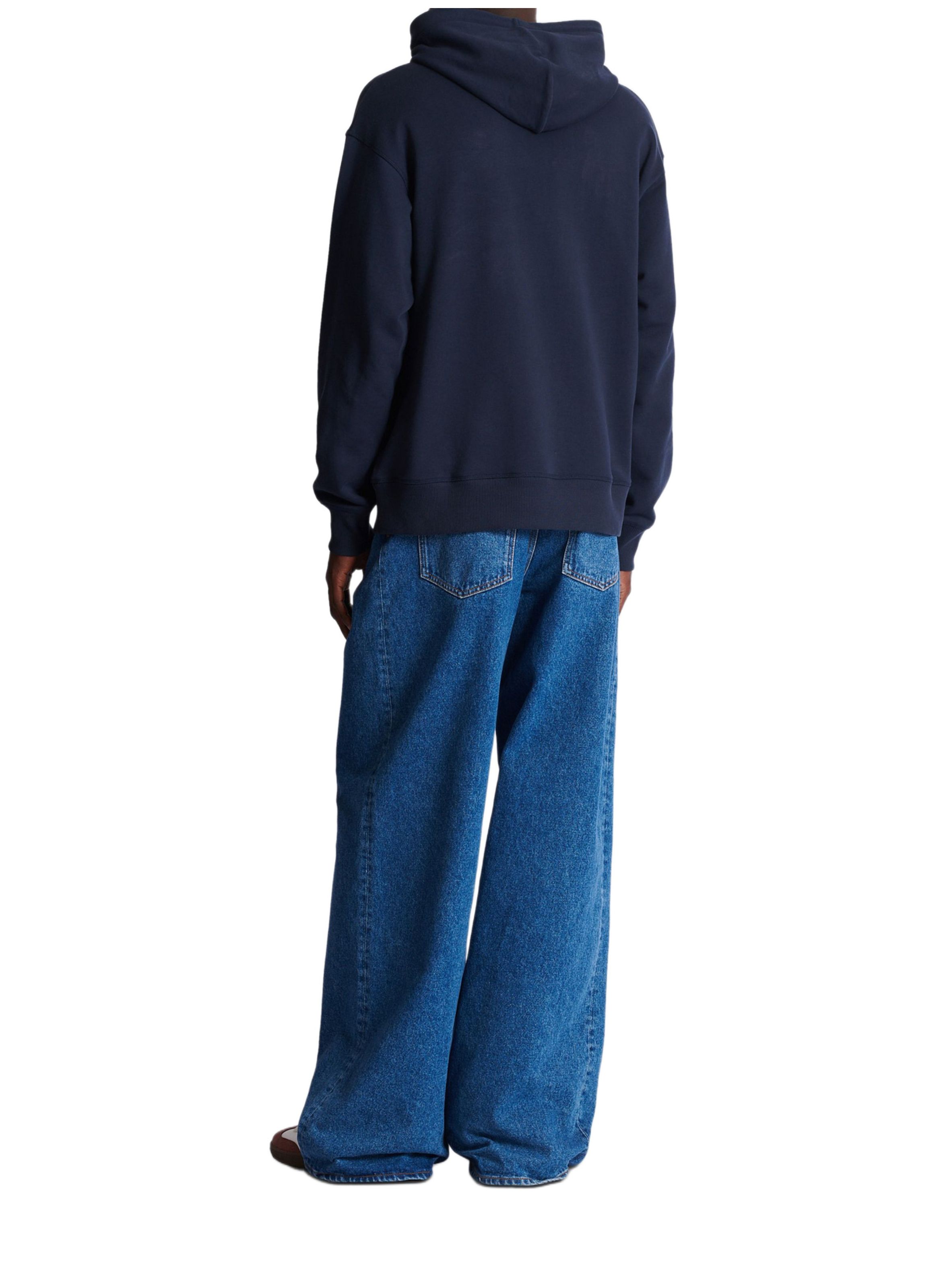 Hoodie à imprimé BALMAIN Bleu