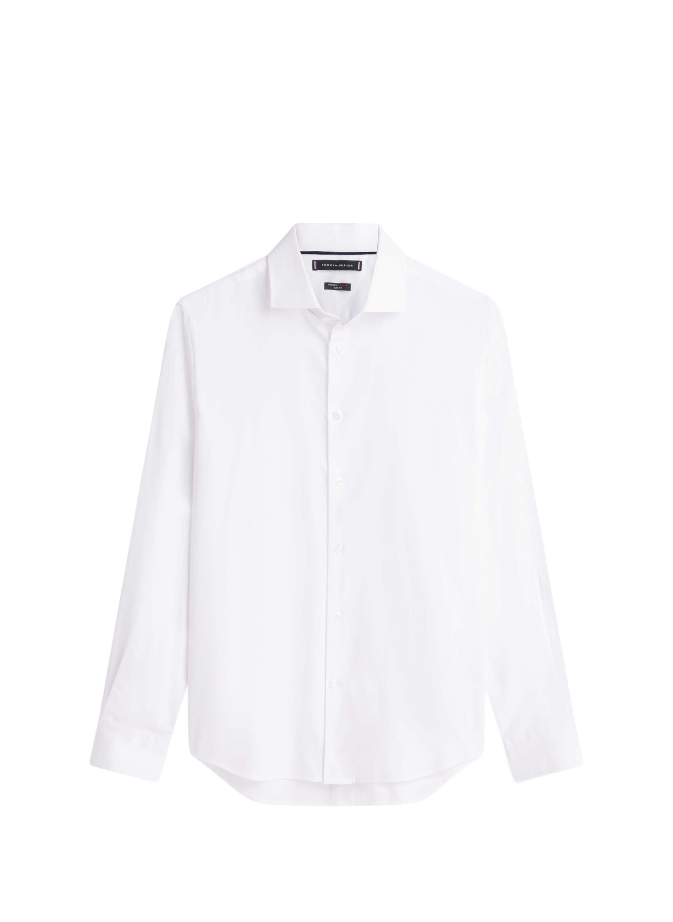 Shirt with classic collar in blended cotton DC FLEX COLLAR DOBBY SHIRT White