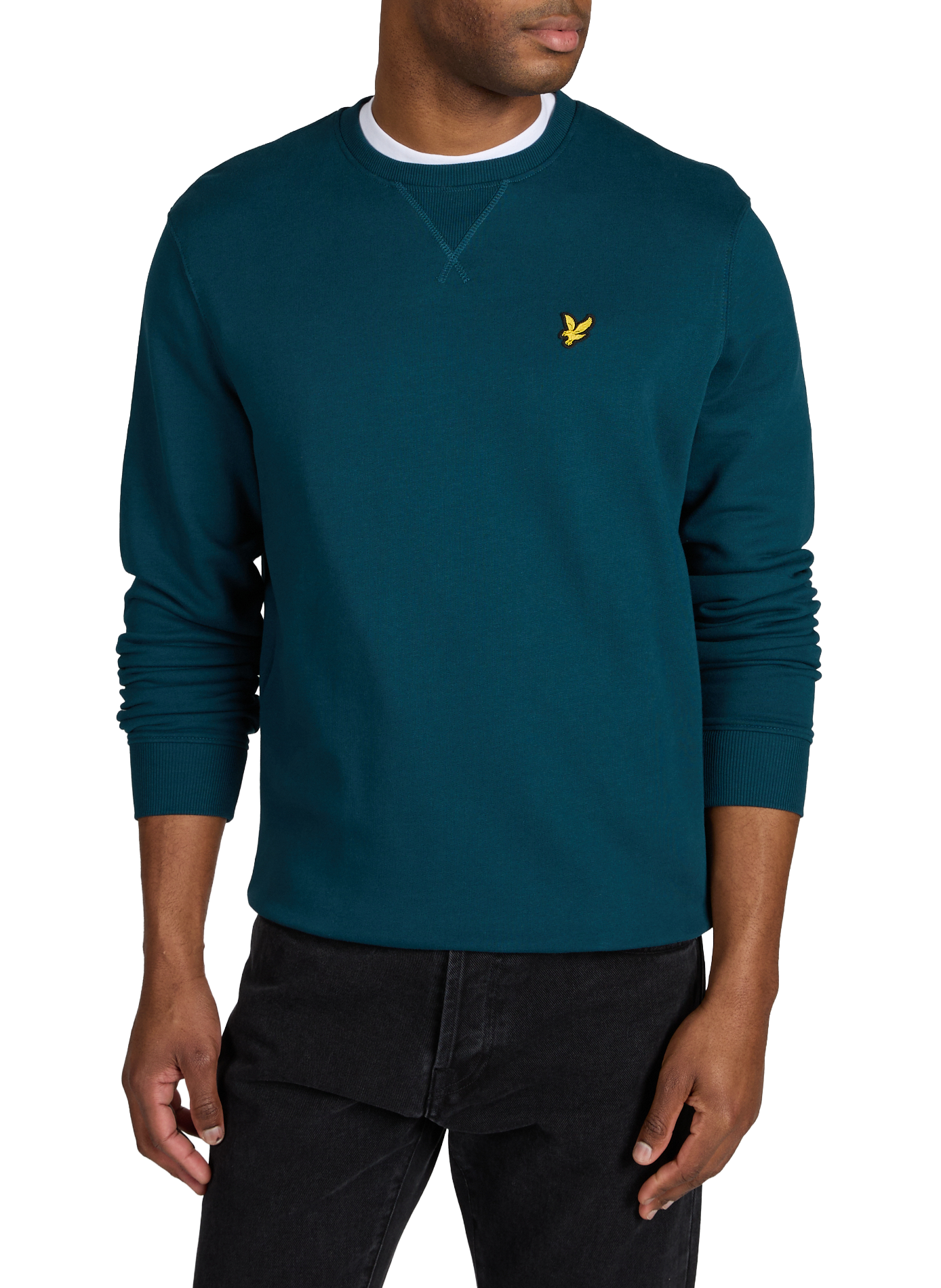 Sweat à col rond en coton LYLE & SCOTT Vert
