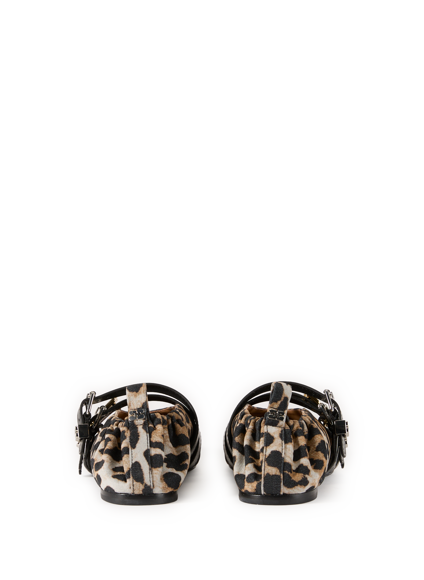 Ballerines imprimé vache en coton mélangé GANNI Multicolore