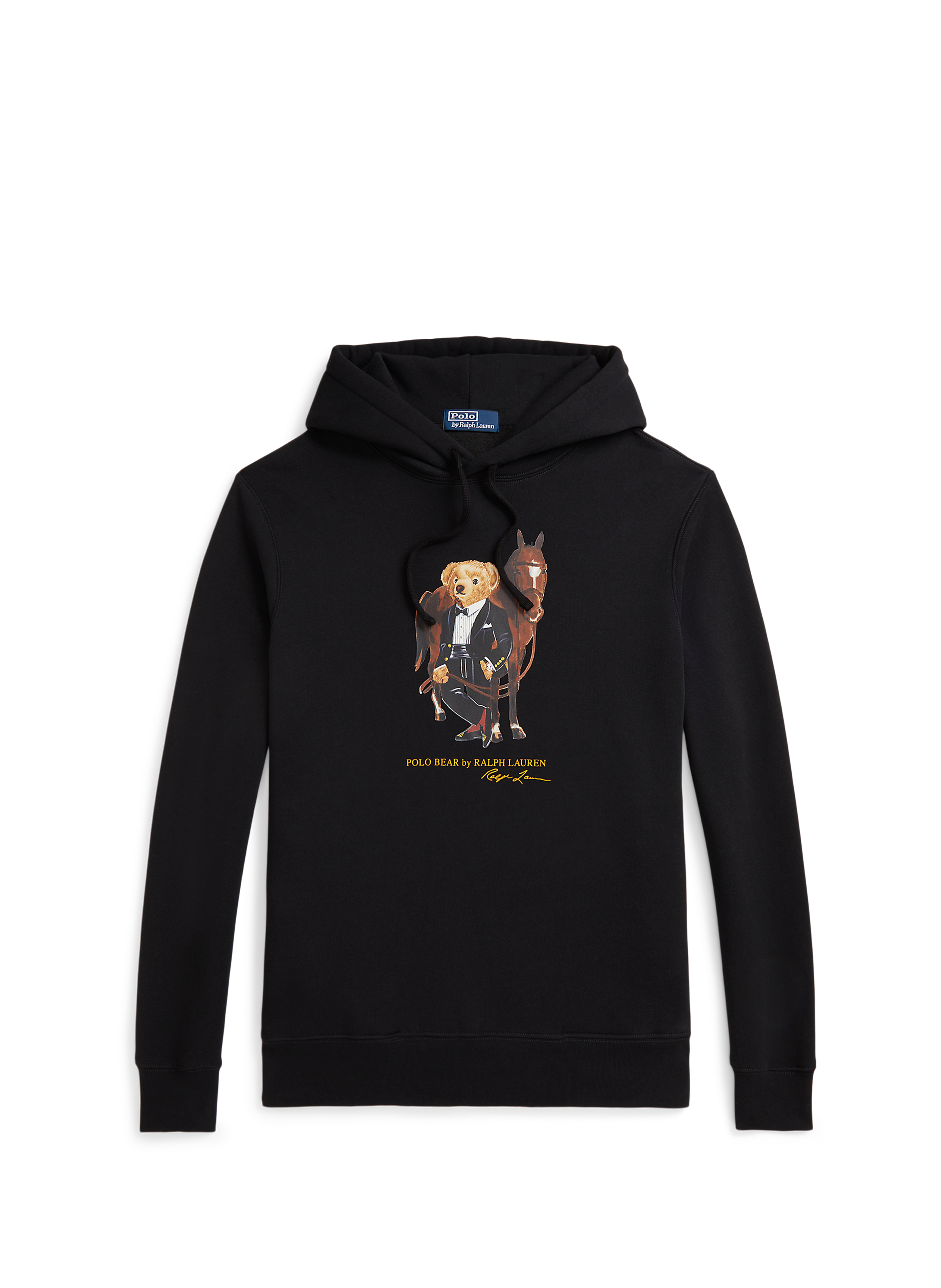 Hooded sweatshirt with printed design in blended cotton POLO RALPH LAUREN Black