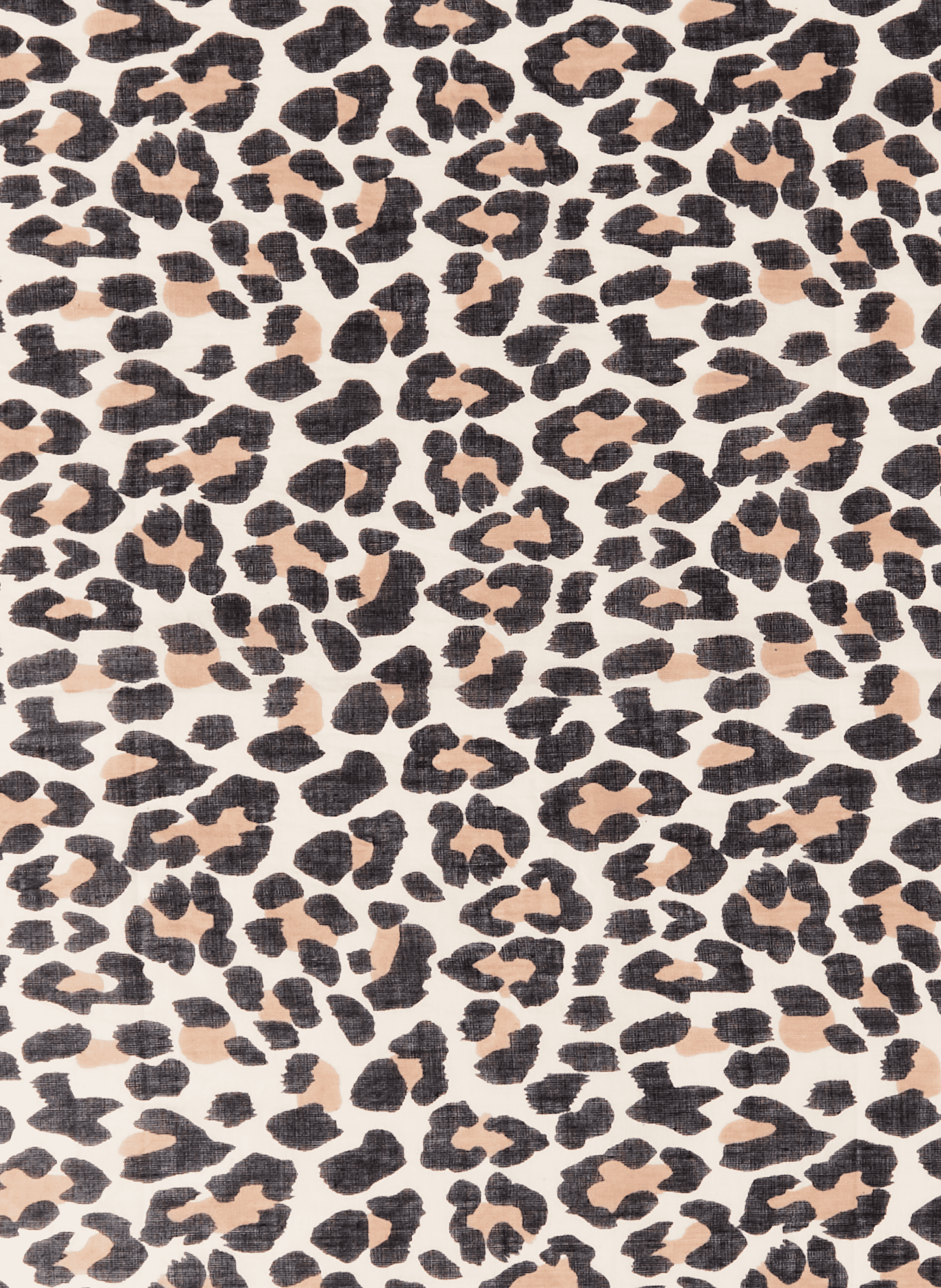 Leopard Print Cotton Stole AU PRINTEMPS PARIS Brown