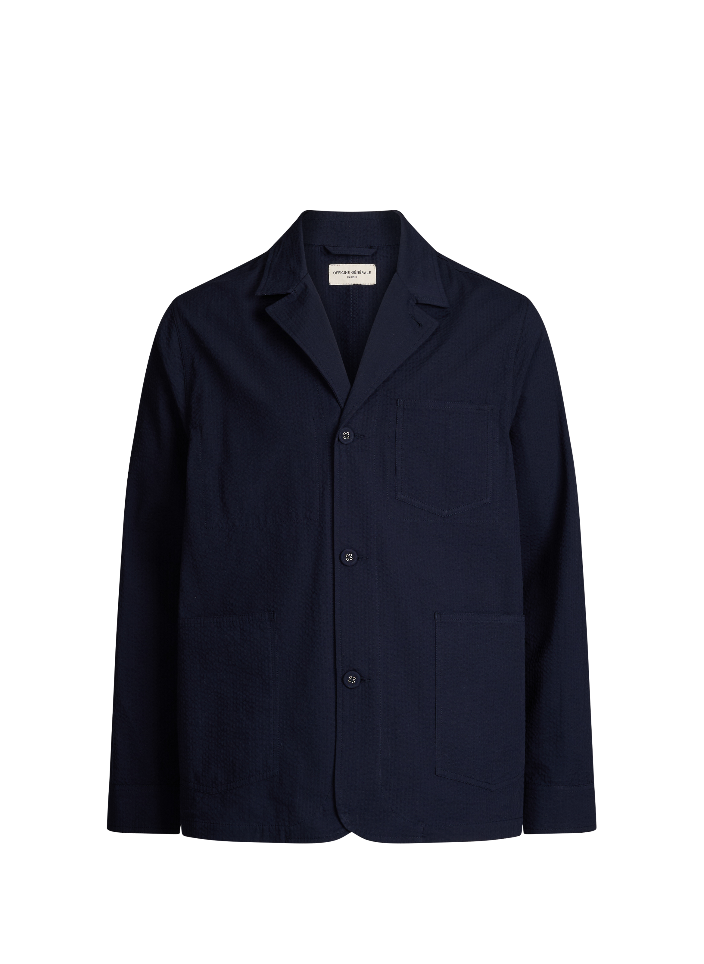 Sycamore cotton overshirt OFFICINE GENERALE Blue