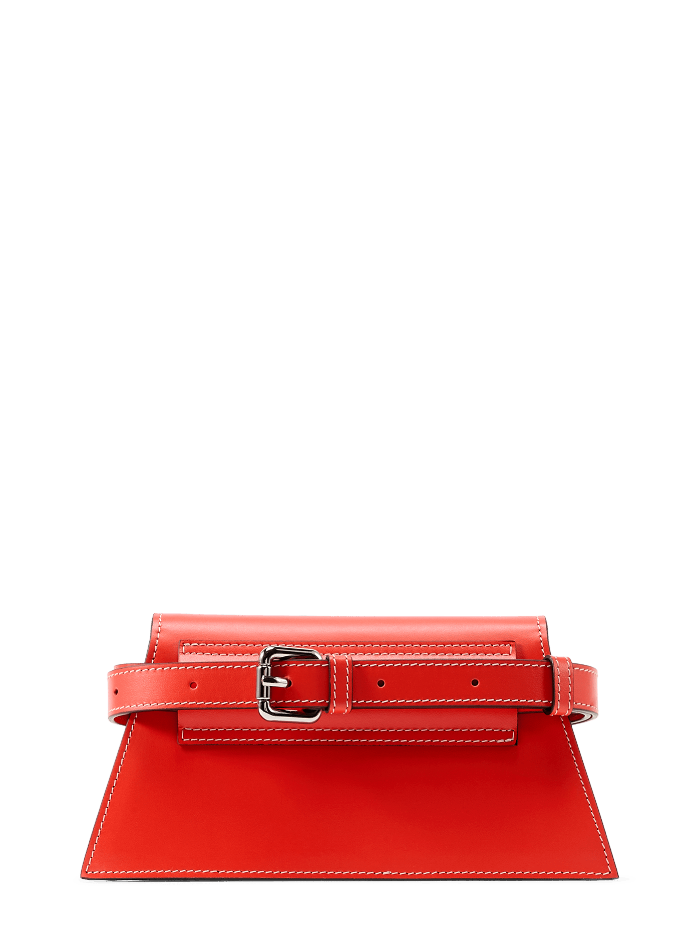 Sac uni en cuir ZARINA ROUGE Orange