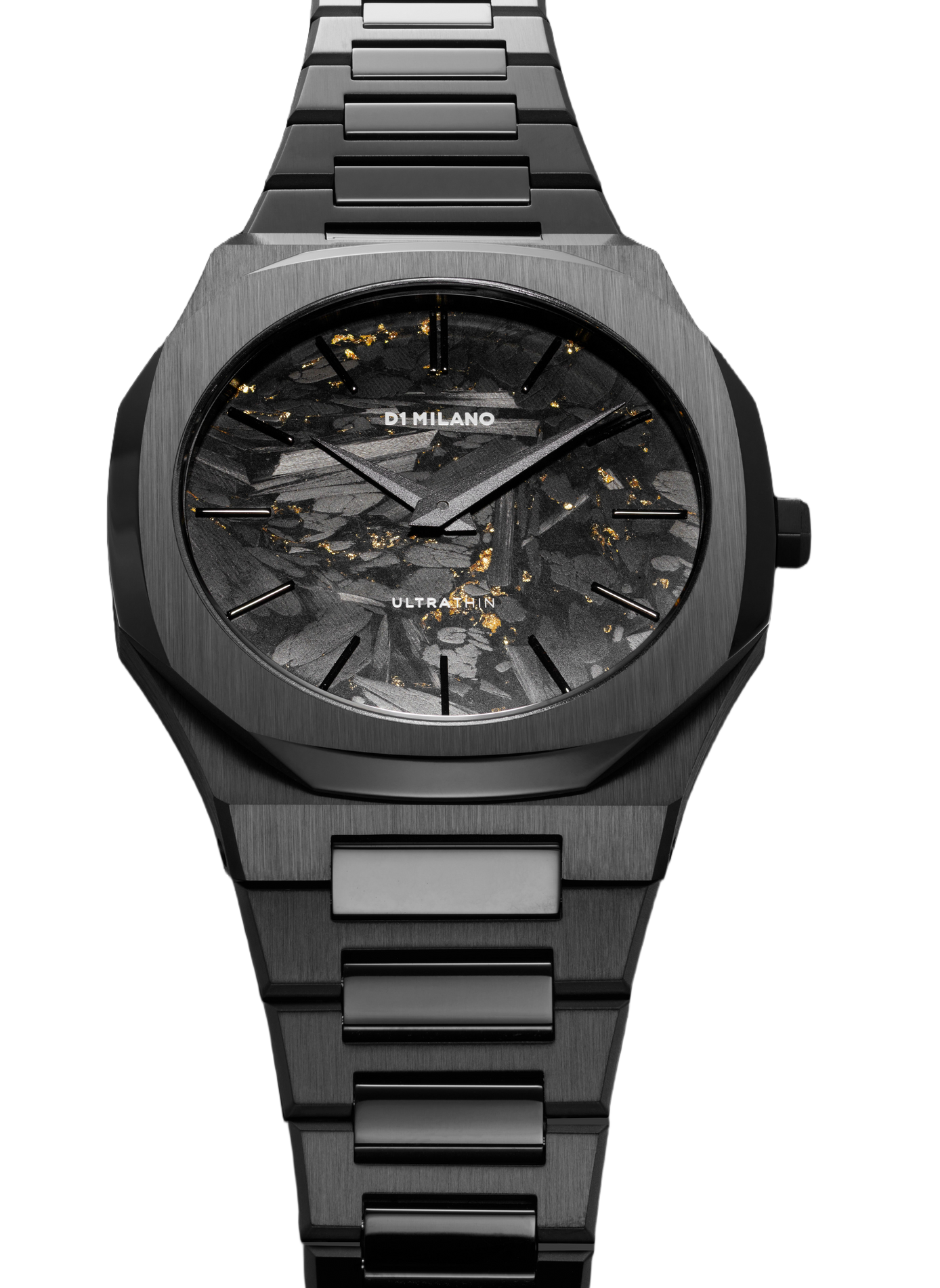 Montre Black DLC en inoxyadable D1 MILANO Noir