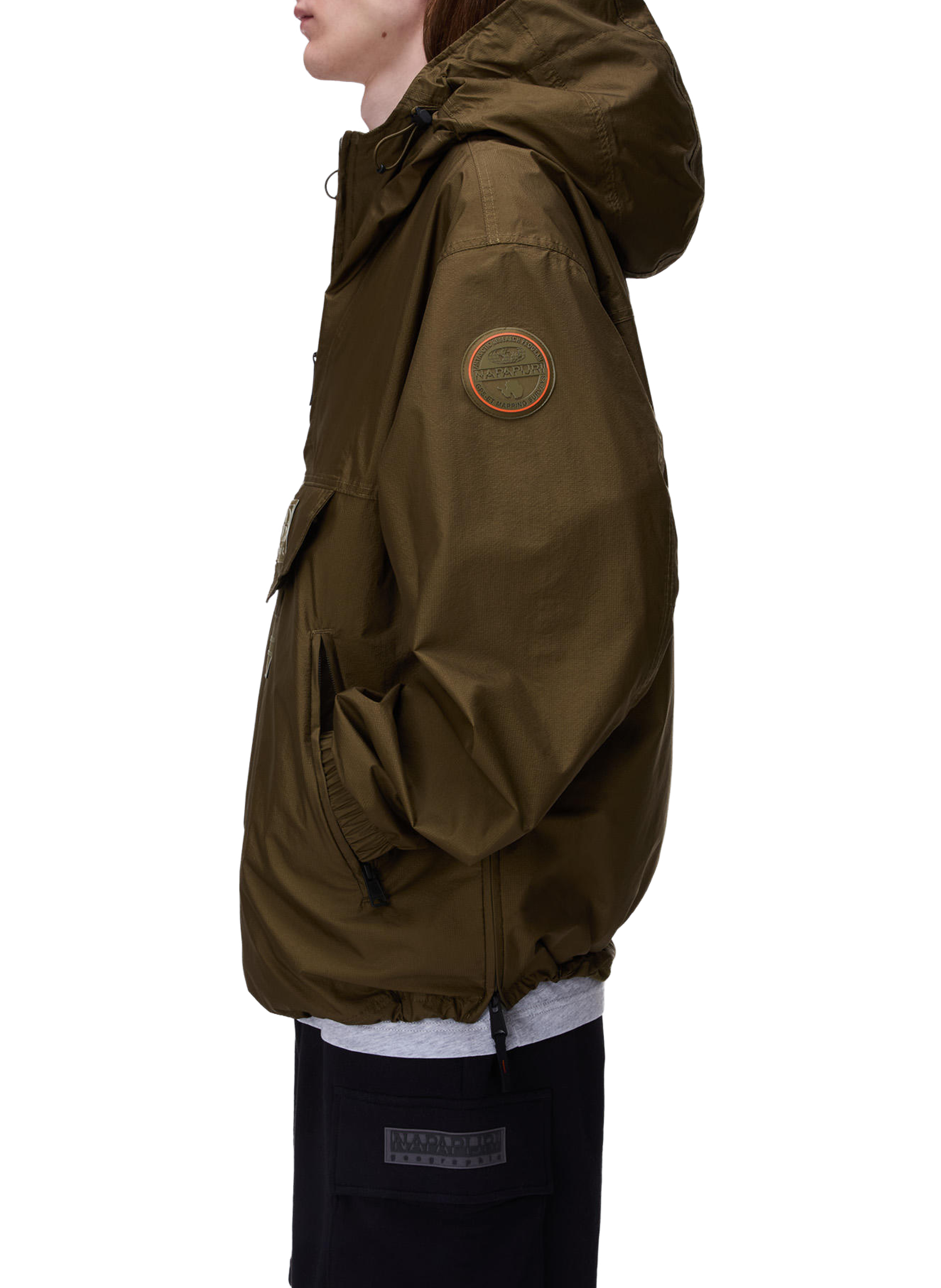 Veste anorak Rainforest à capuche NAPAPIJRI Kaki