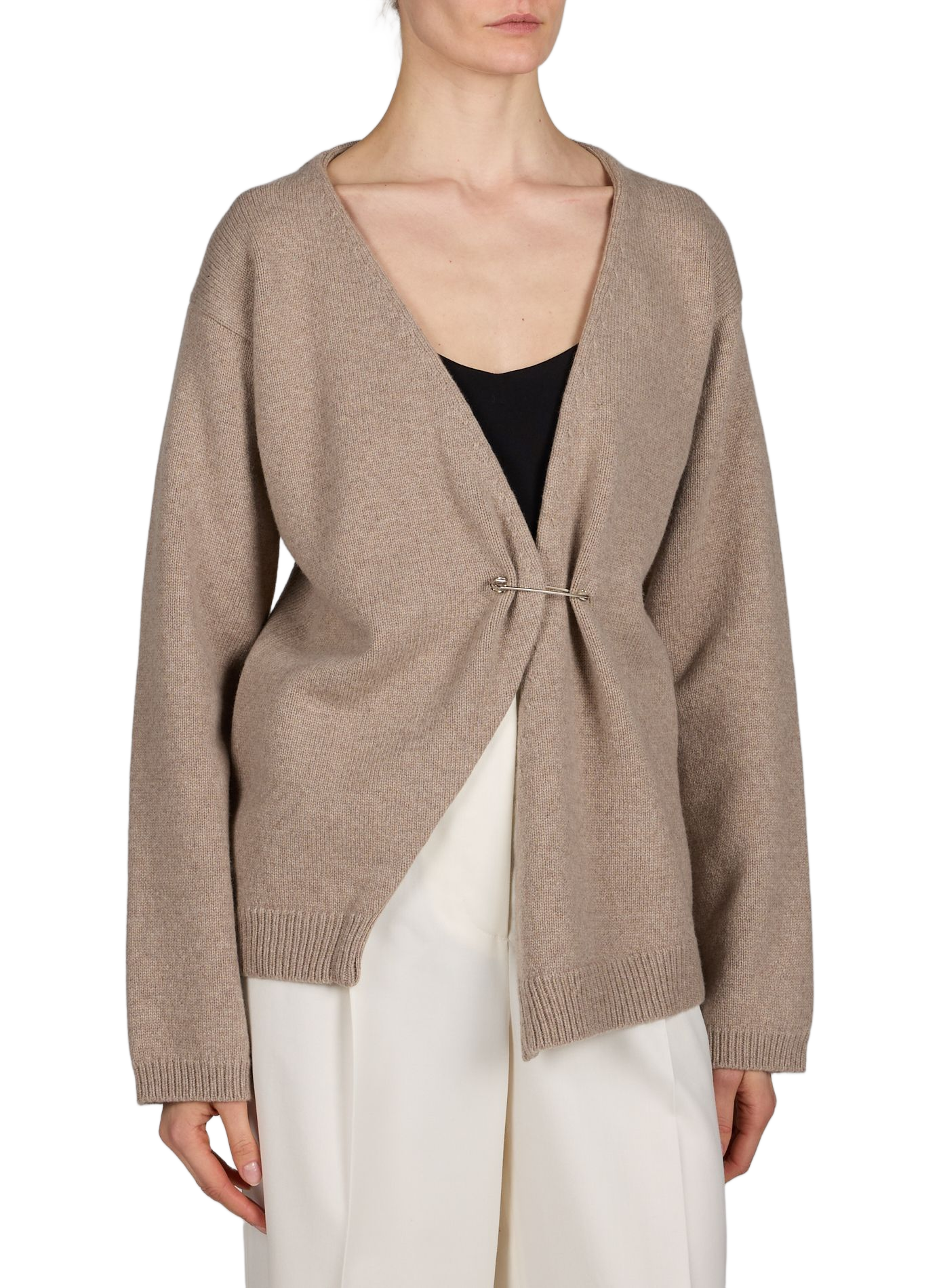 Cardigan en laine et cachemire ROHE FRAMES Beige