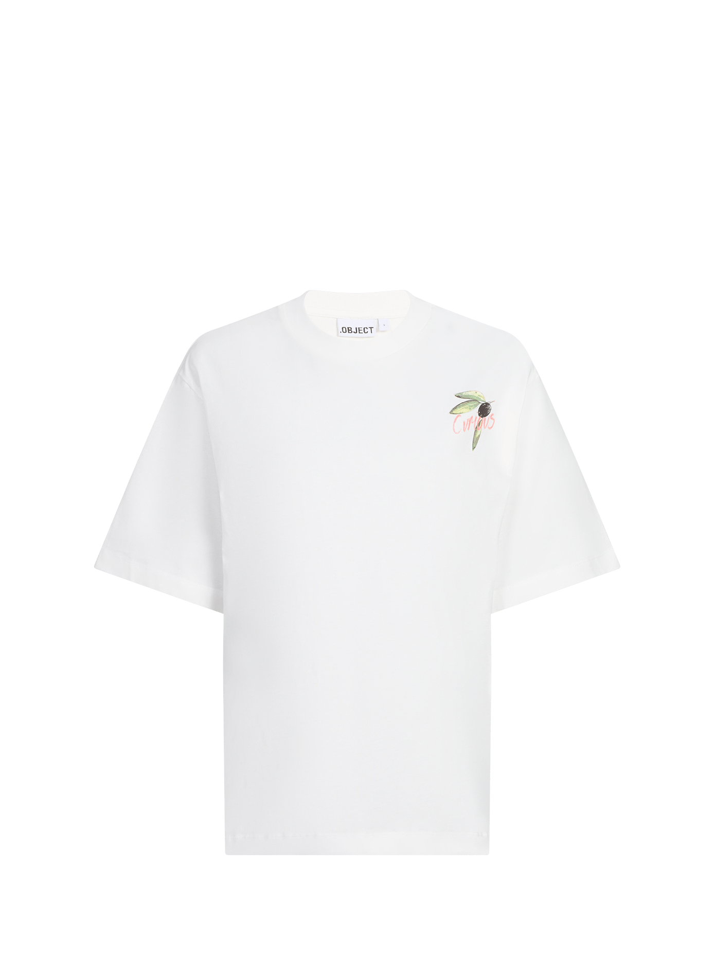 T-shirt imprimé Objeliza en coton OBJECT Blanc