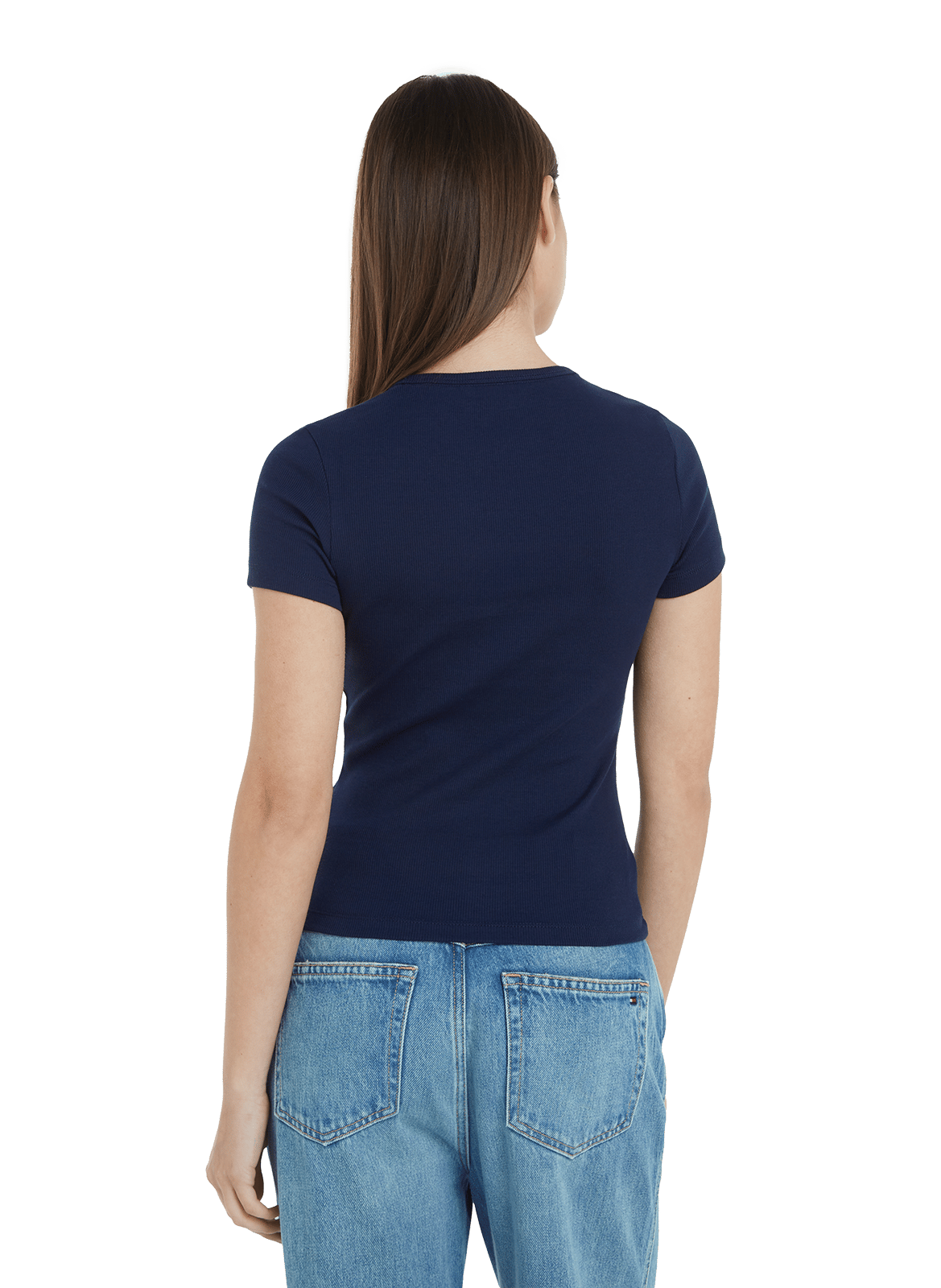 Cotton Logo T-shirt TOMMY HILFIGER Blue