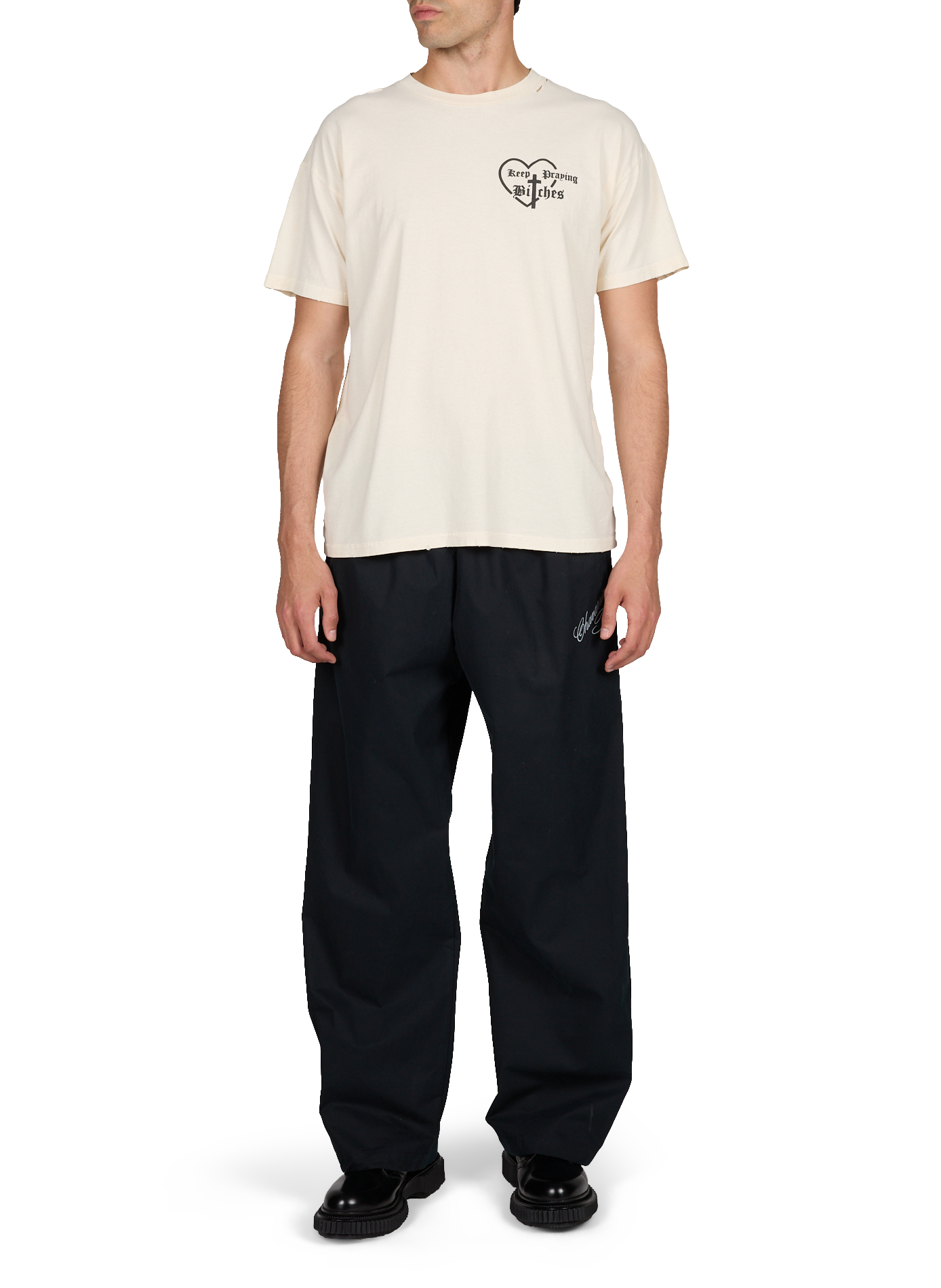 T-shirt imprimé en coton WILLY CHAVARRIA Blanc