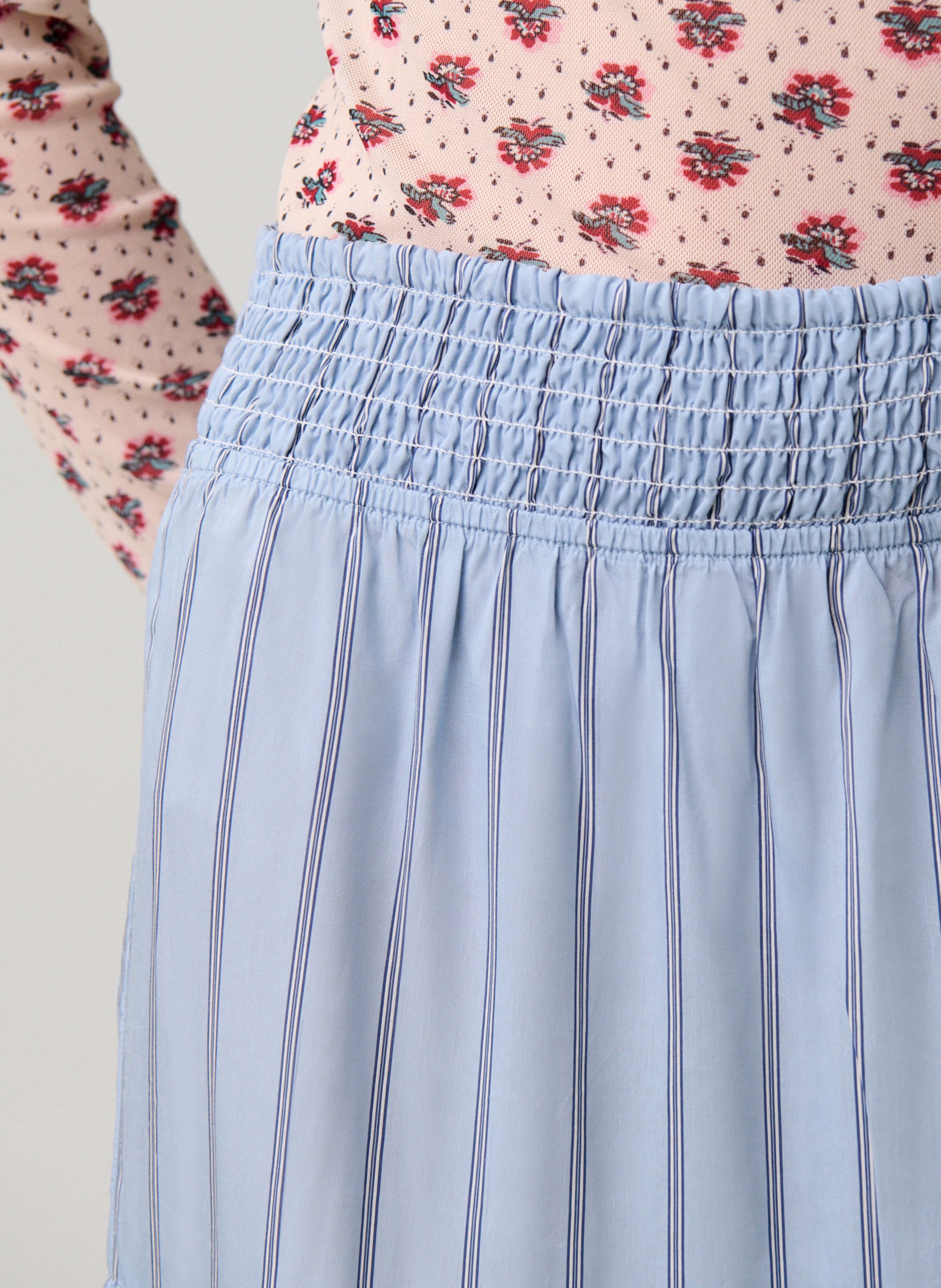 Jupe évasée rayée CLAUDIE PIERLOT Multicolore