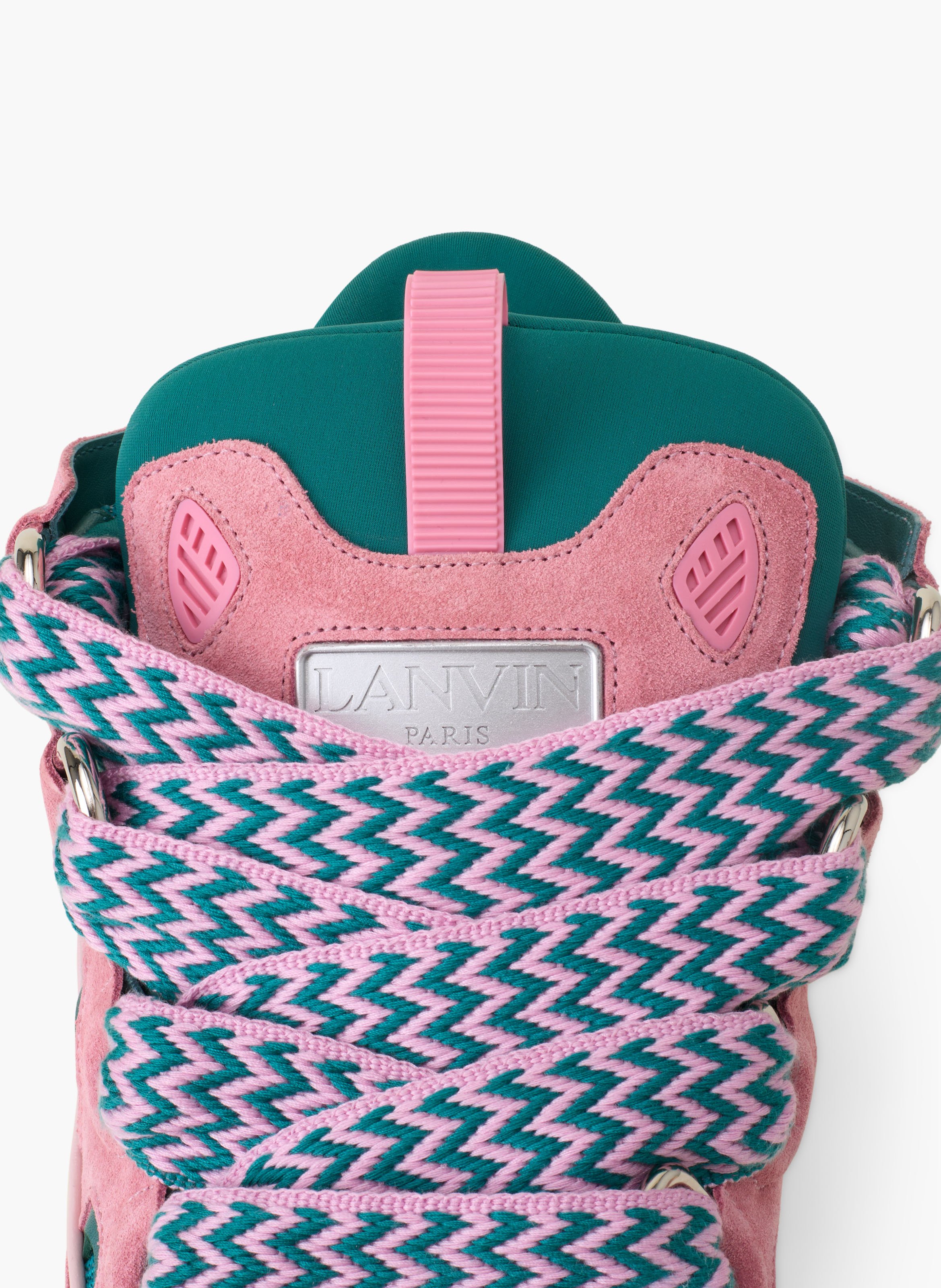 Sneakers curb en cuir LANVIN Rose