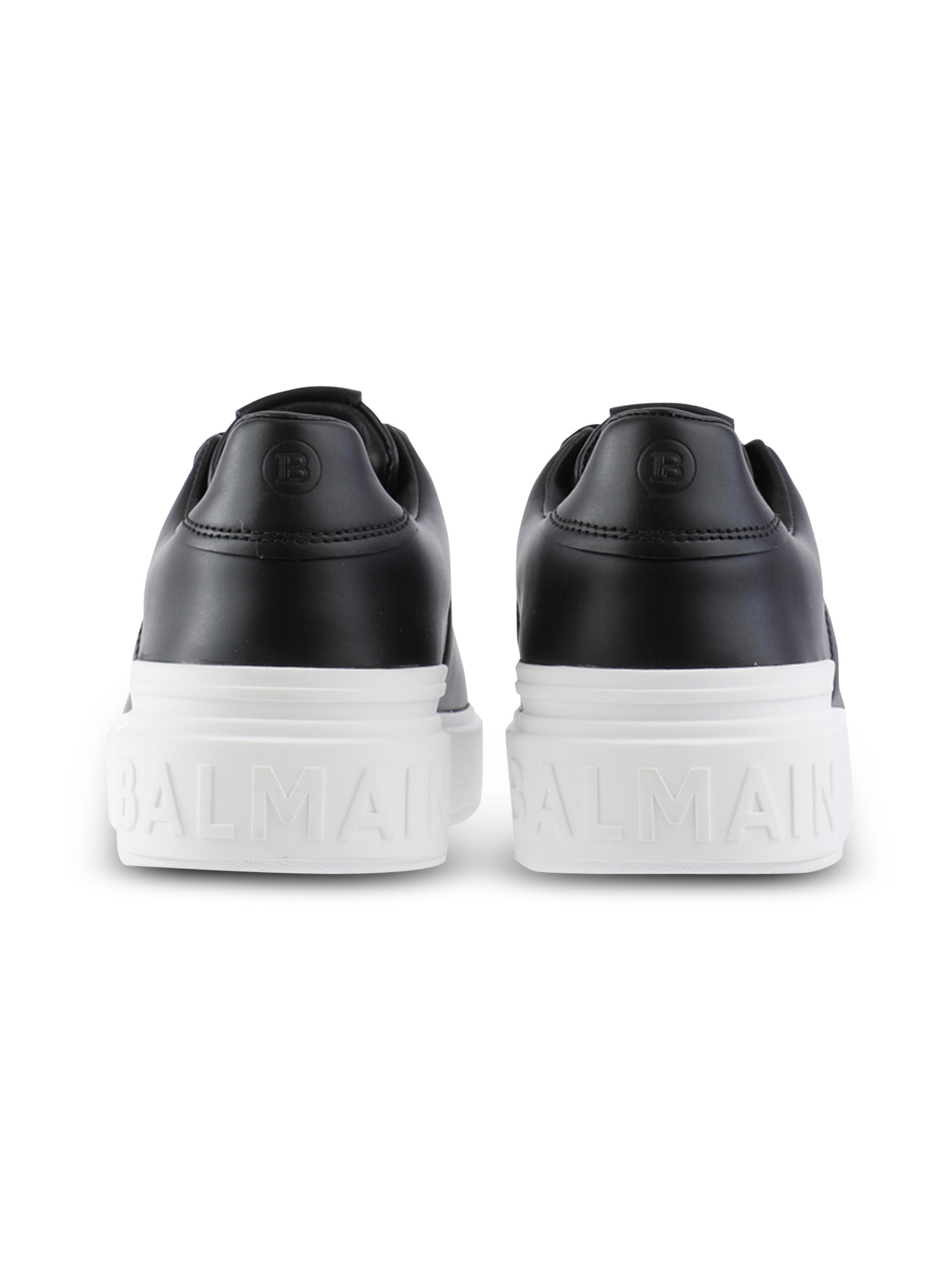 Baskets b-court en cuir de veau BALMAIN Noir